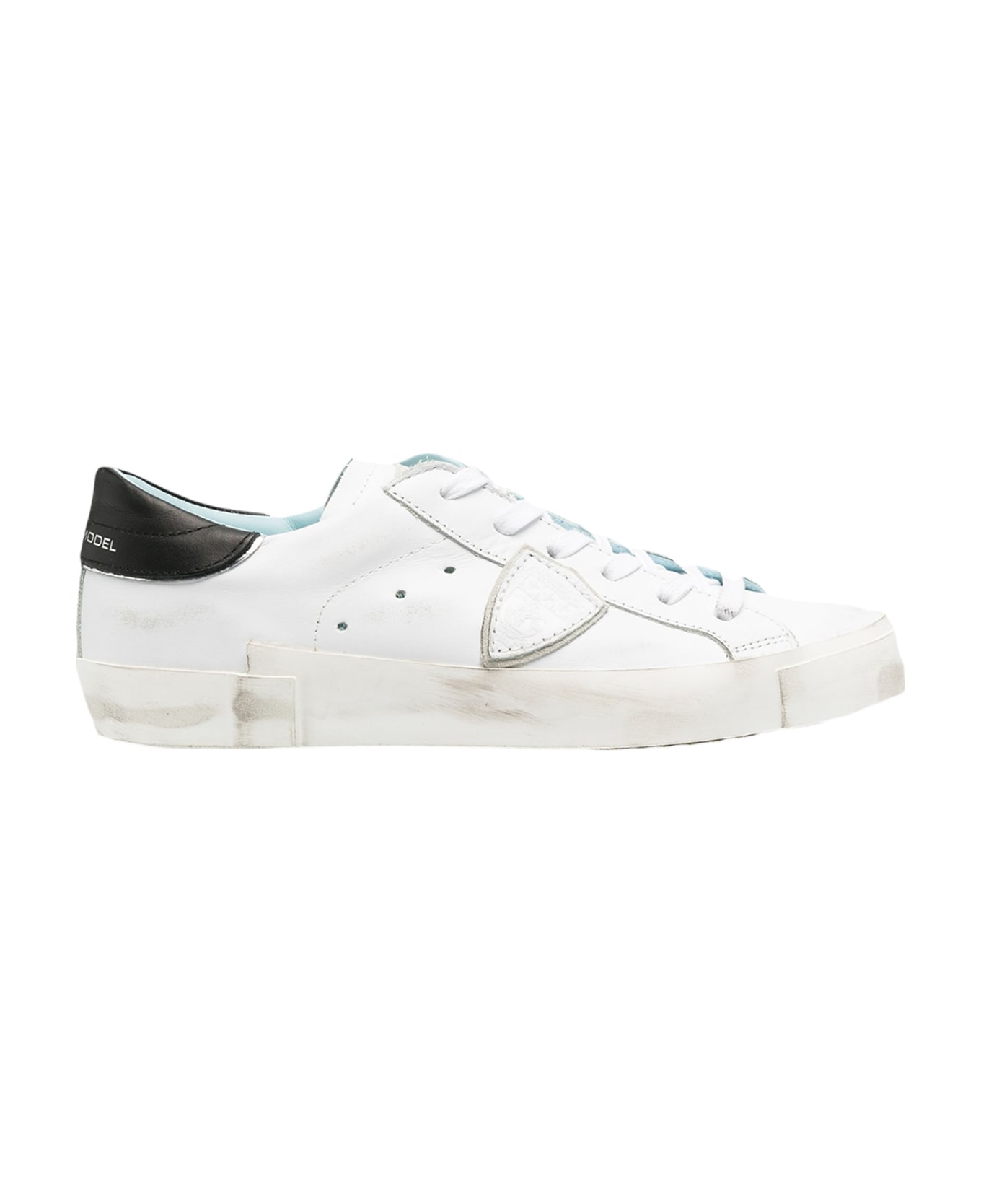 Philippe Model White And Black Prsx Sneakers - White