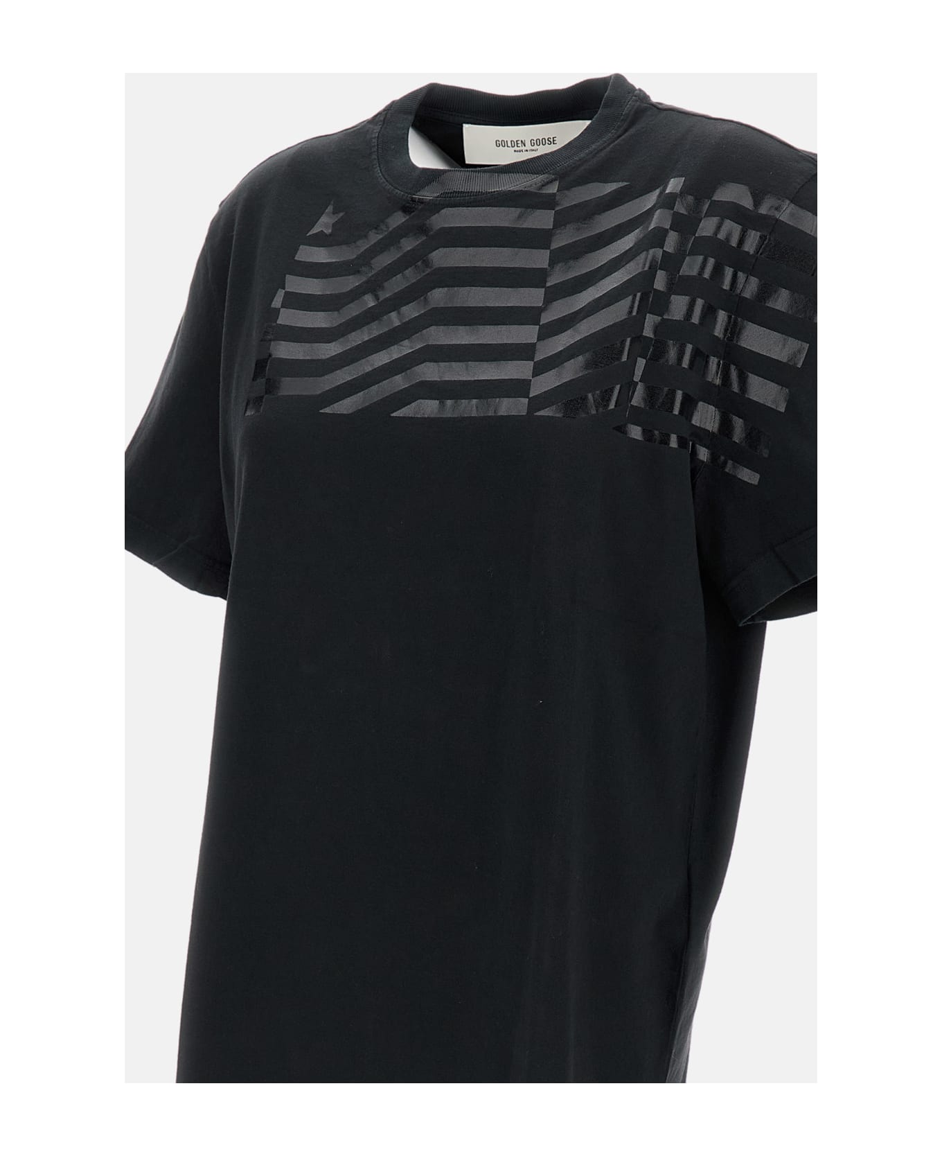 Golden Goose Flag T-shirt - Black