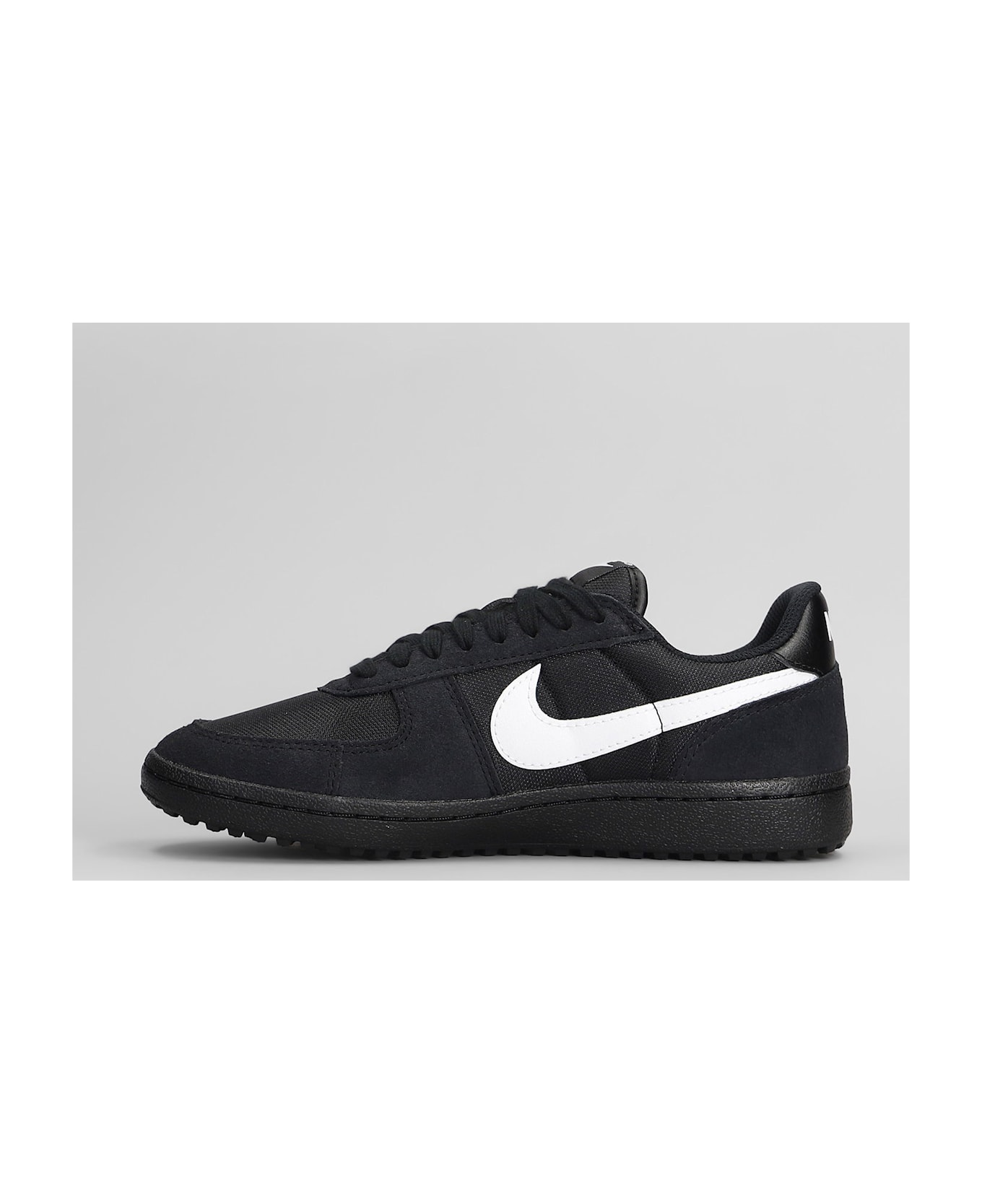 Nike Field General Sneakers In Black Suede And Fabric - black