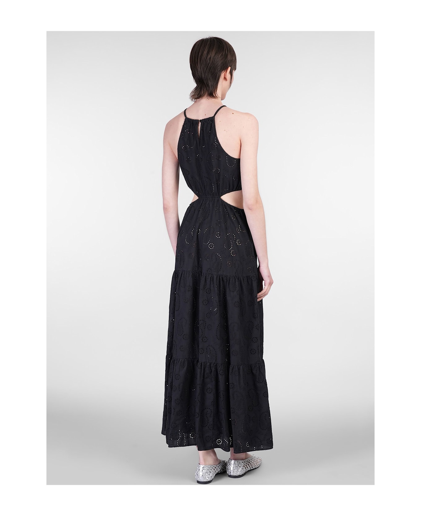 MC2 Saint Barth Kabi Long Dress In Black Cotton - black