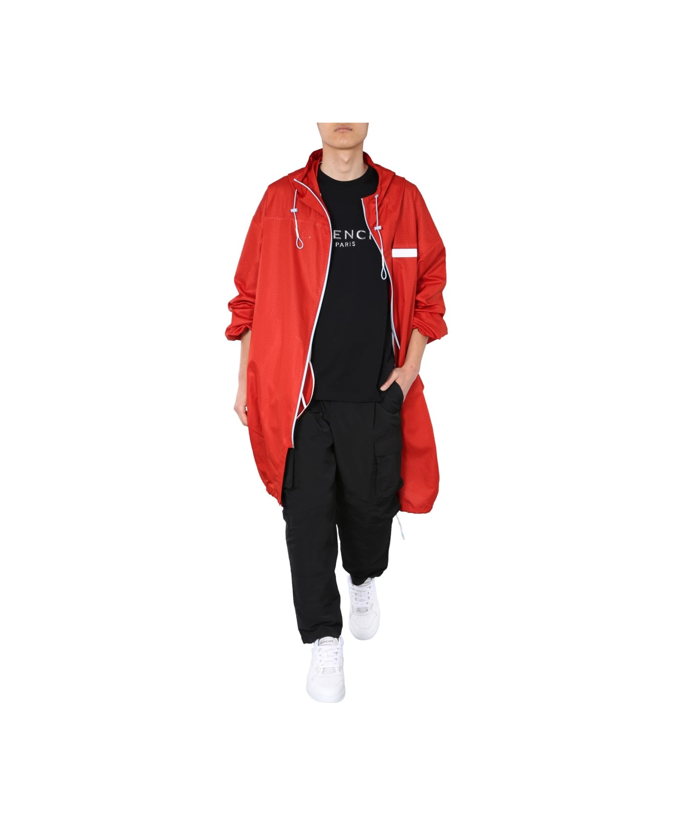 Givenchy Oversize Fit Parka - RED