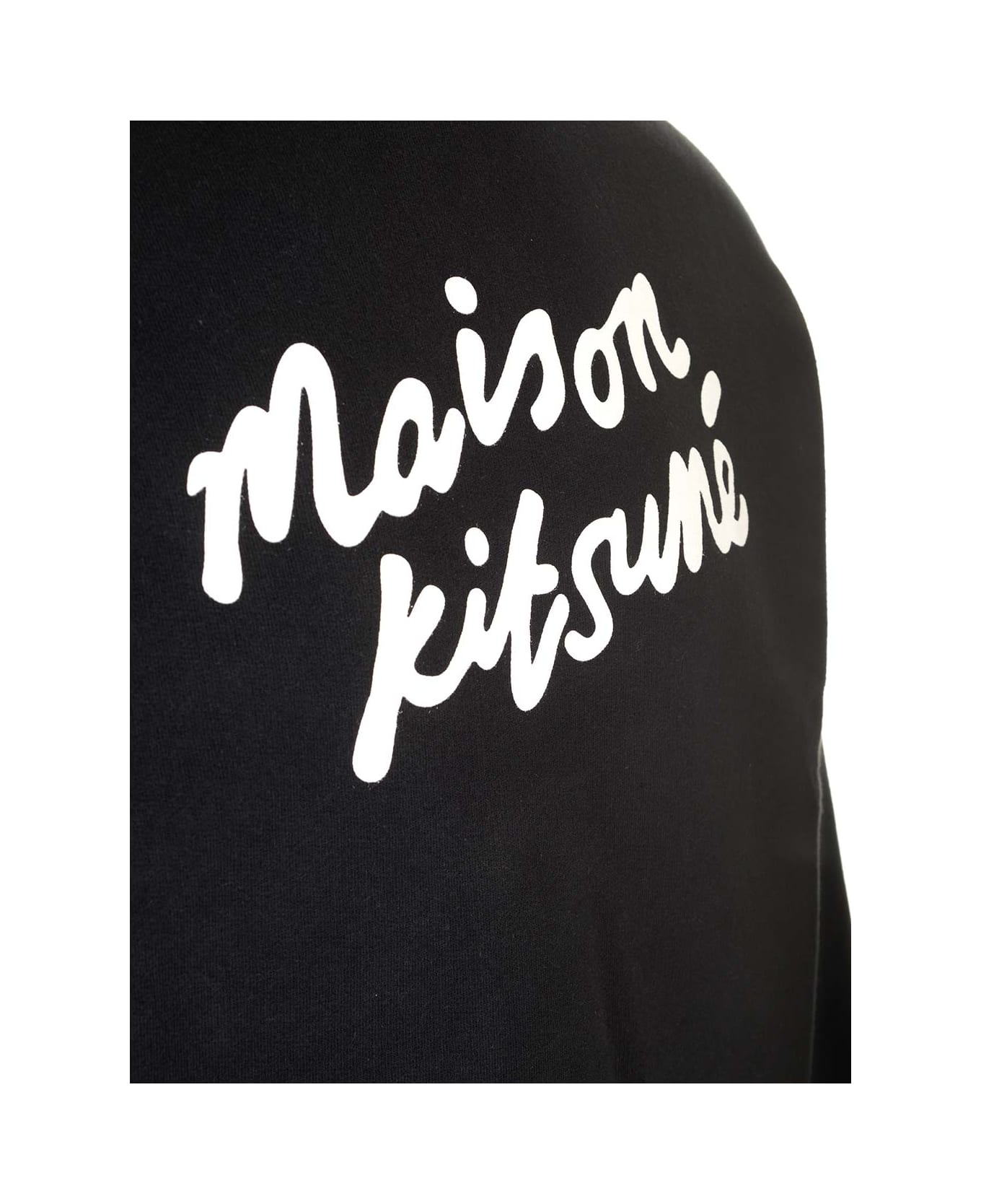 Maison Kitsuné Crewneck Sweatshirt - Black White