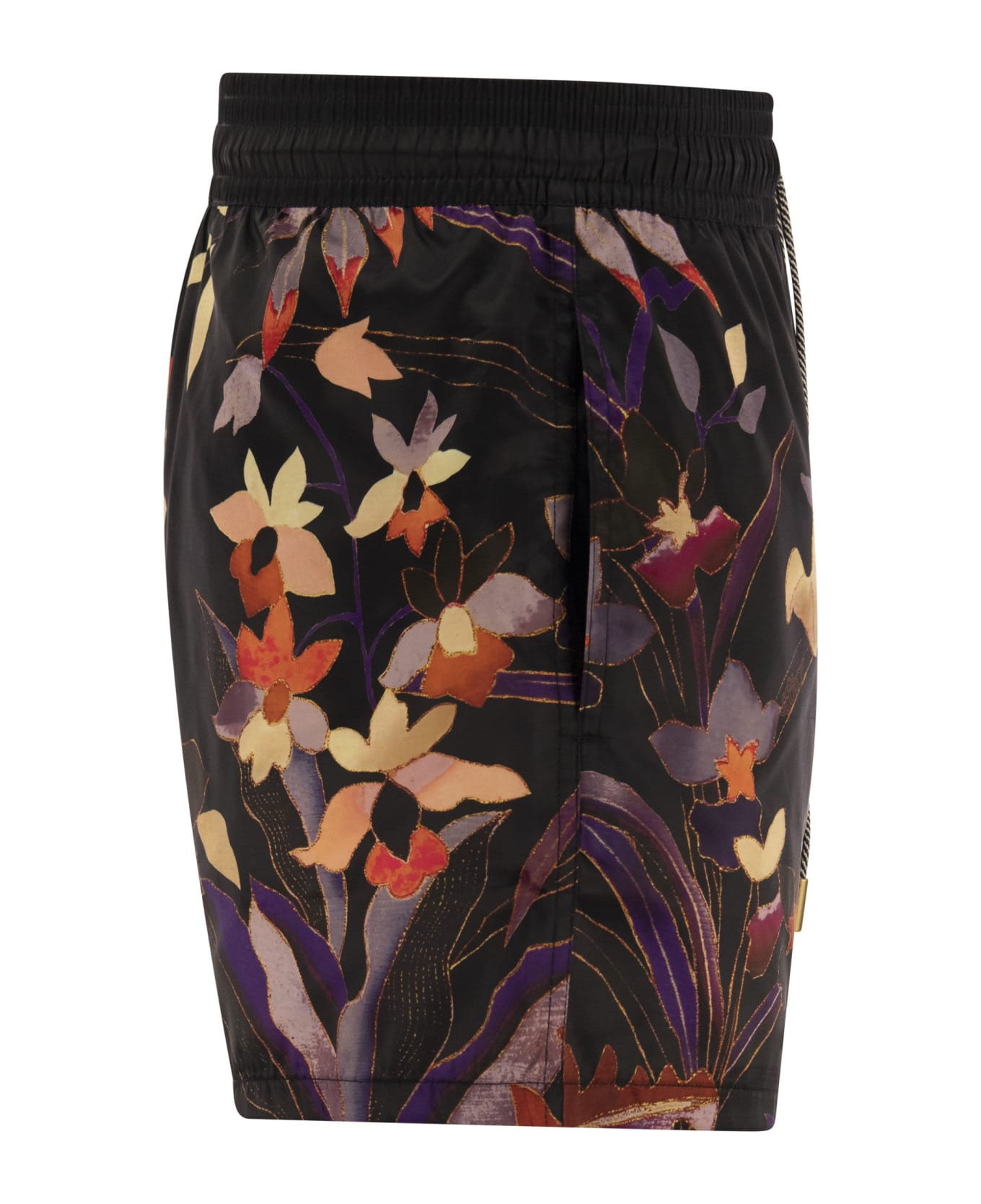 Etro Costume With Floral Ramage Print - Black