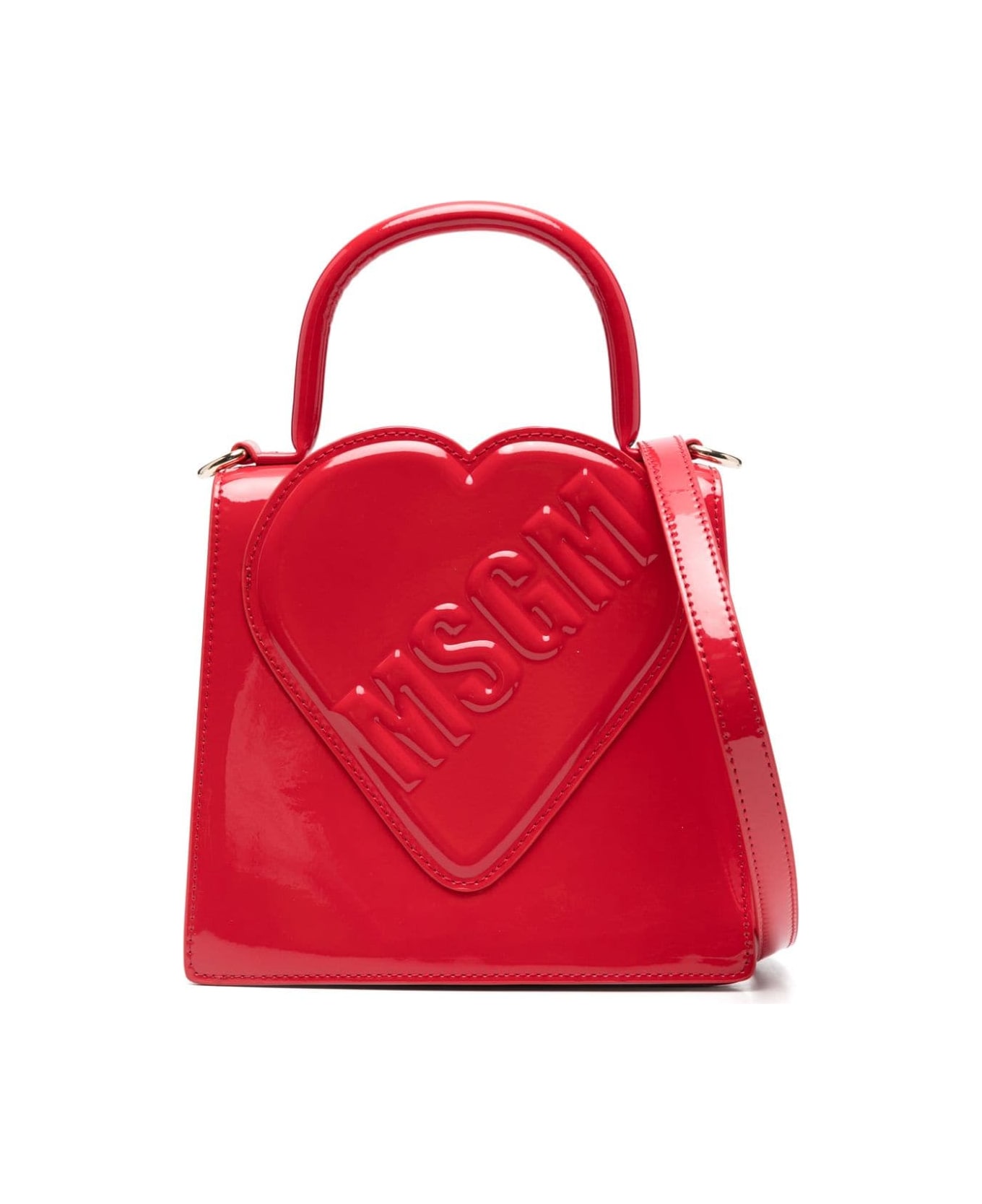 MSGM Borsa Con Logo - Red