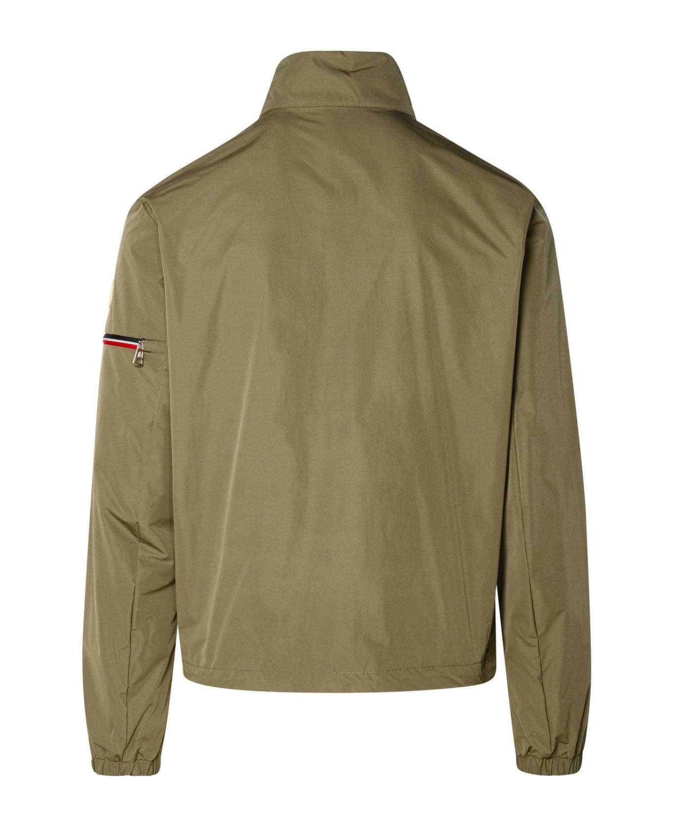 Moncler High Neck Zip-up Jacket - Green
