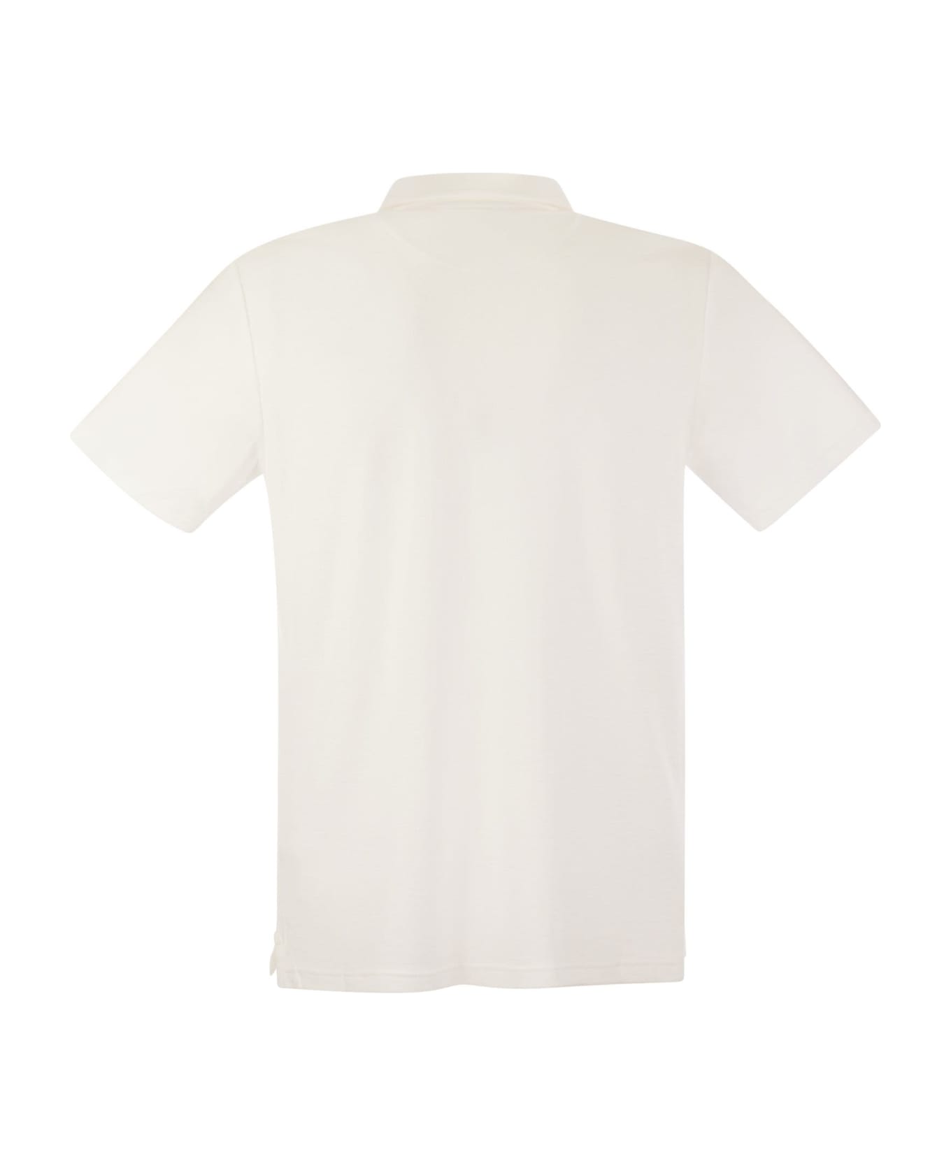 MC2 Saint Barth Jeremy - Cotton Terry Polo Shirt - White