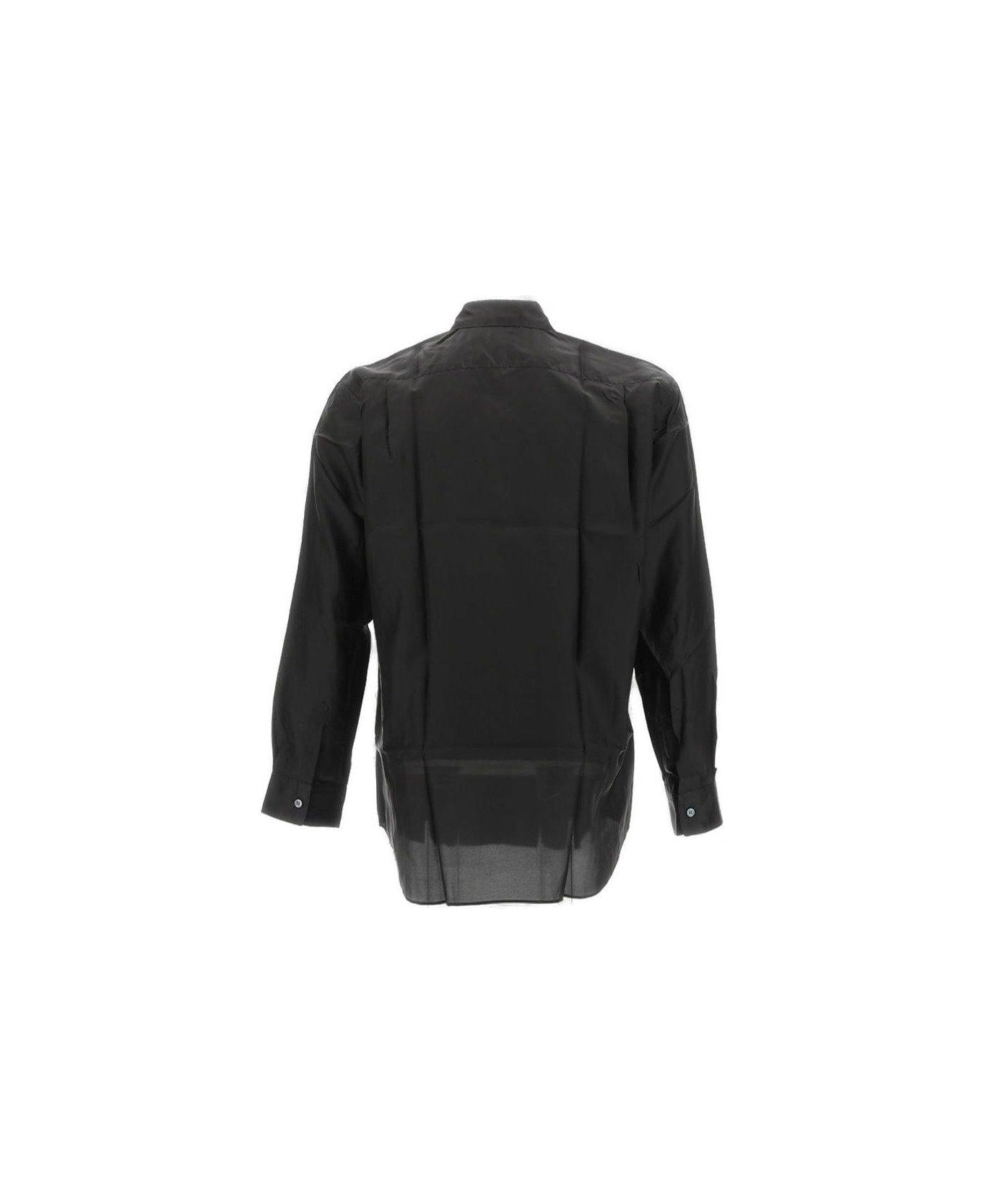 Comme des Garçons Shirt Chest-pocketed Buttoned Shirt - Black