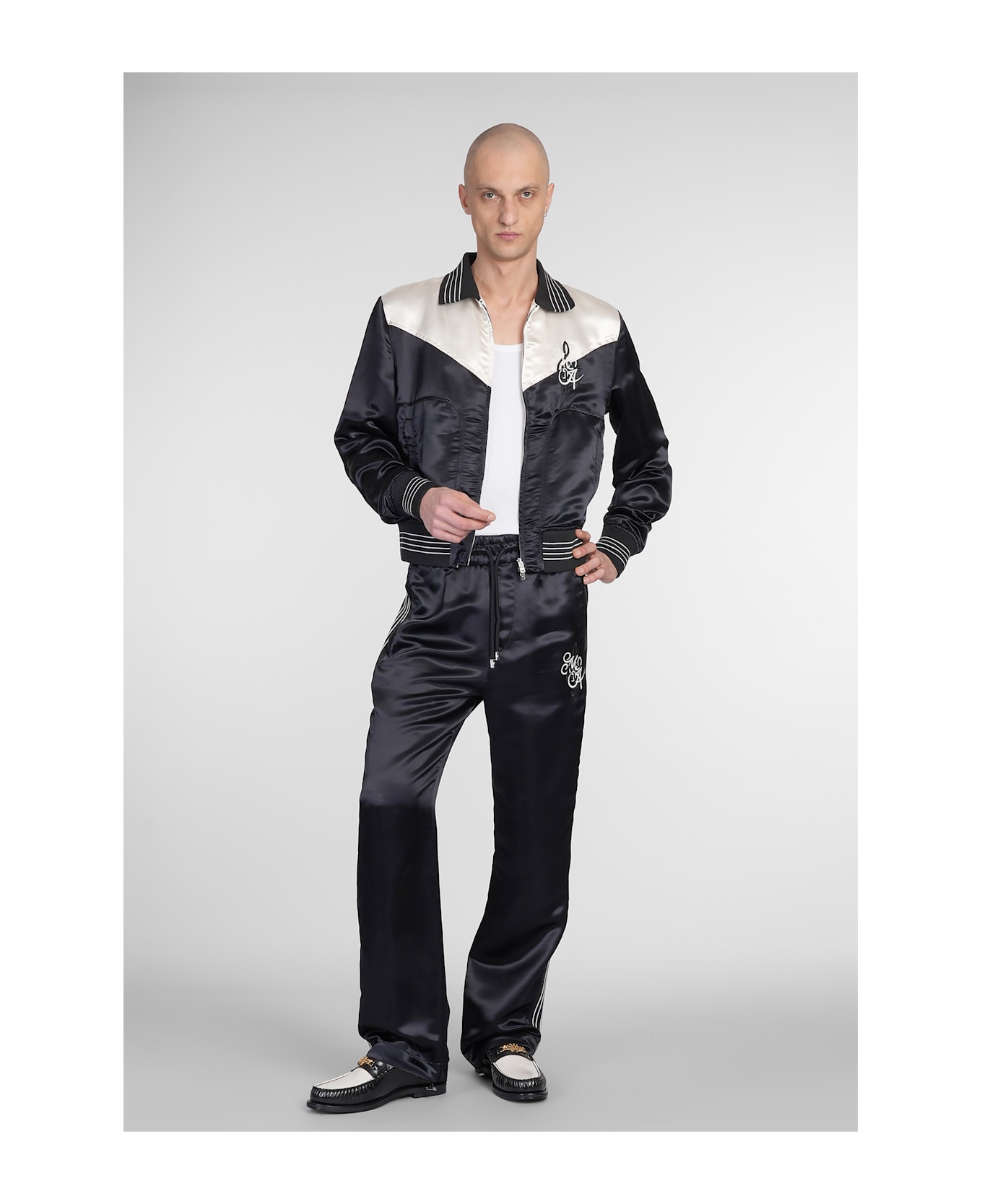 Pants In Black Viscose - Thumbnail 3