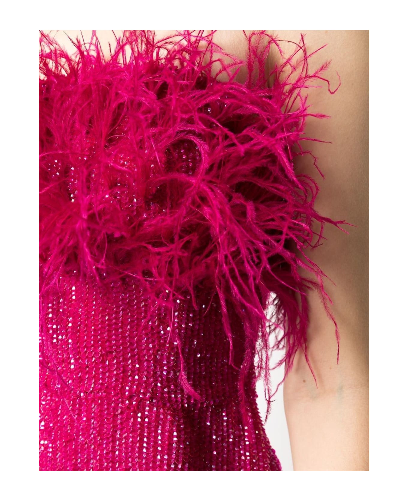 retrofete Fuchsia Sequin-embellished Mini Dress - Fuxia