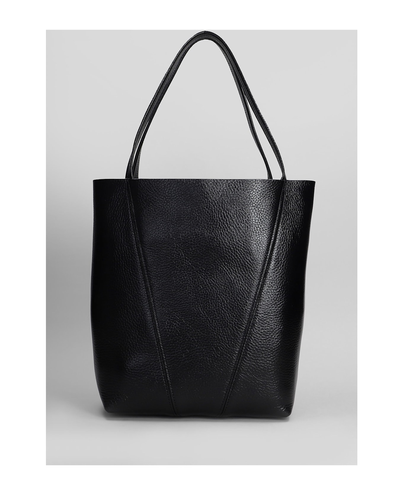 Chloé Spin Tote In Black Leather - black