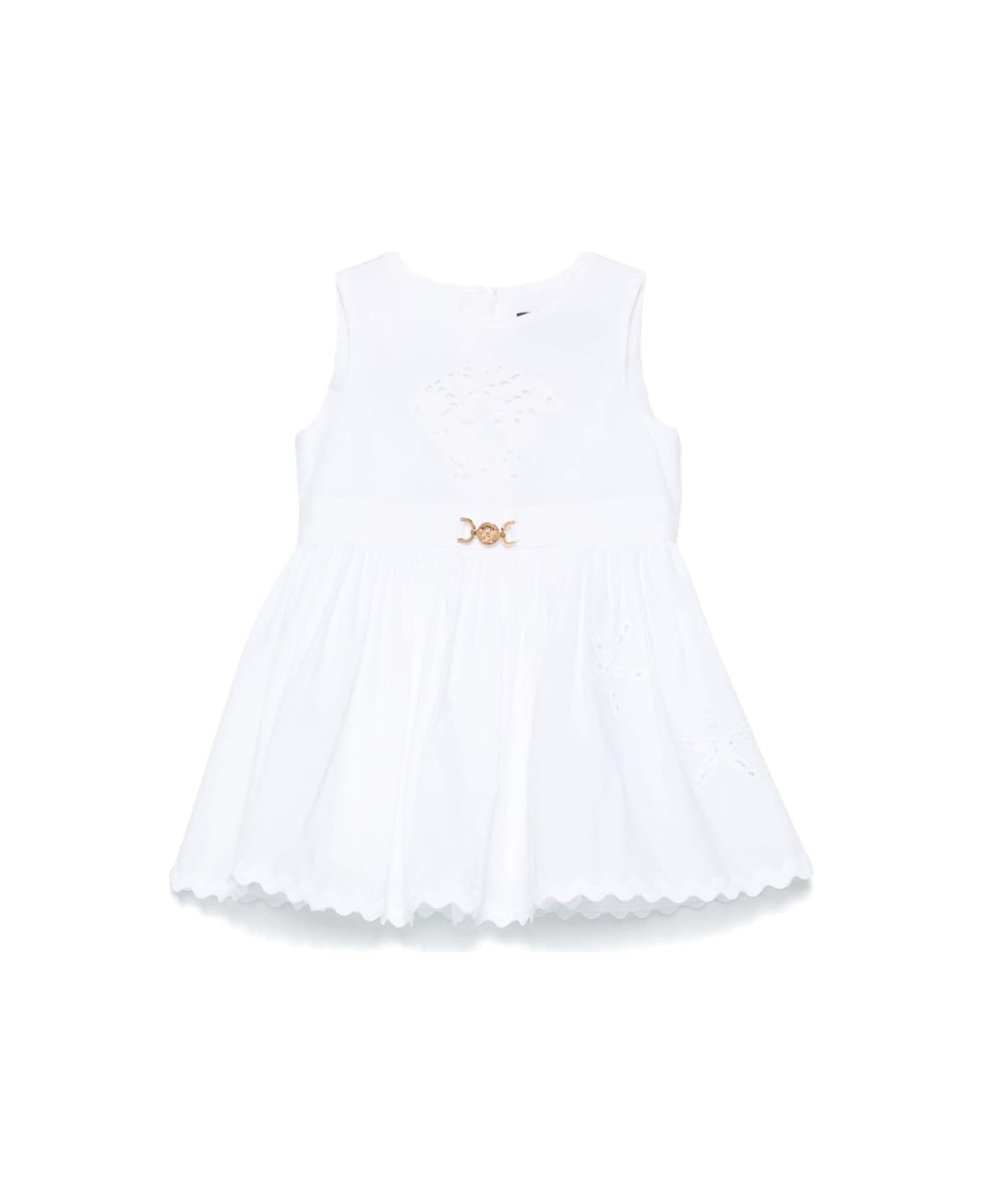 Versace White Dress Baby Girl - White ワンピース＆ドレス