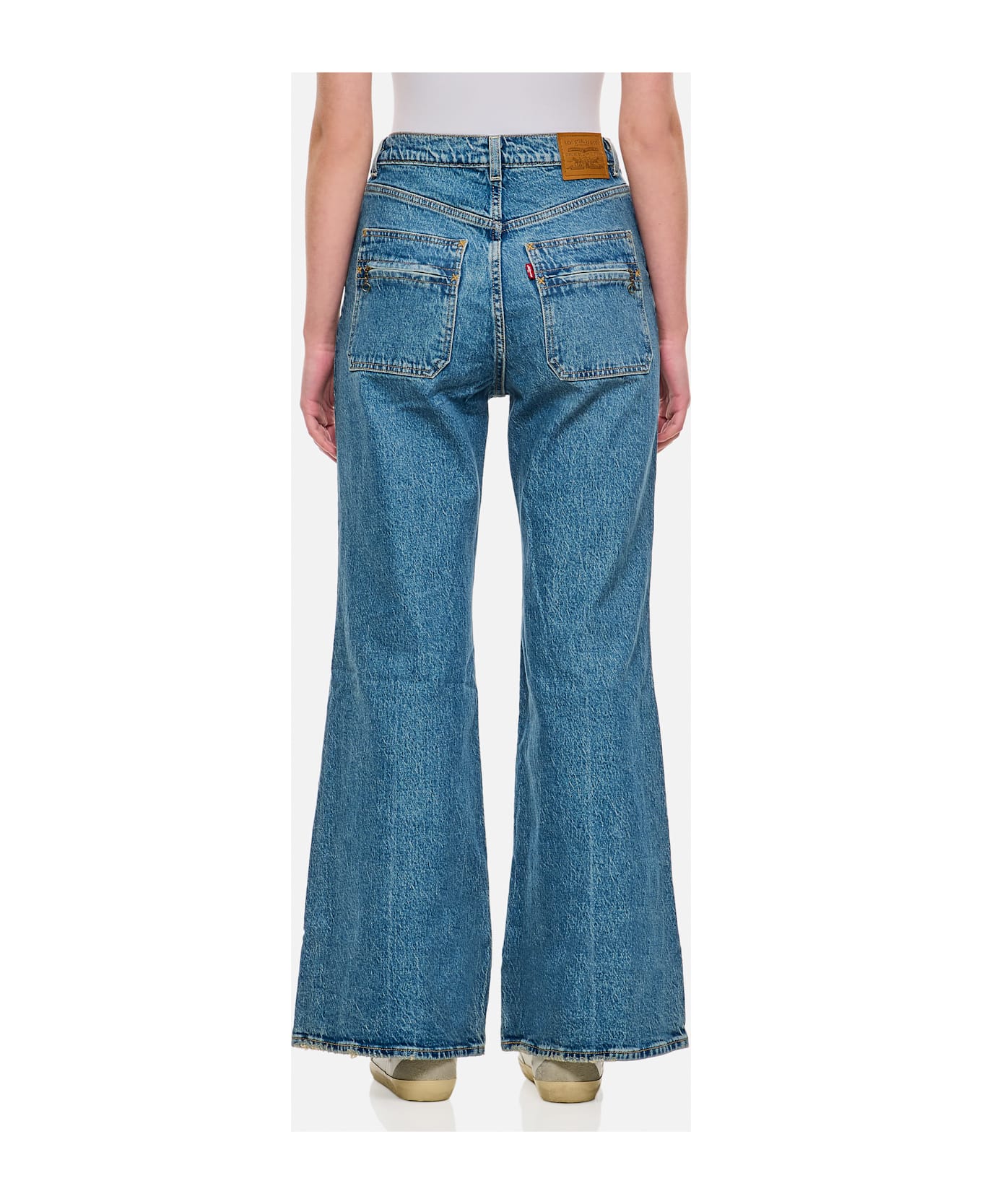 Levi's Ribcage Bells Vintage Denim Pants - Blue