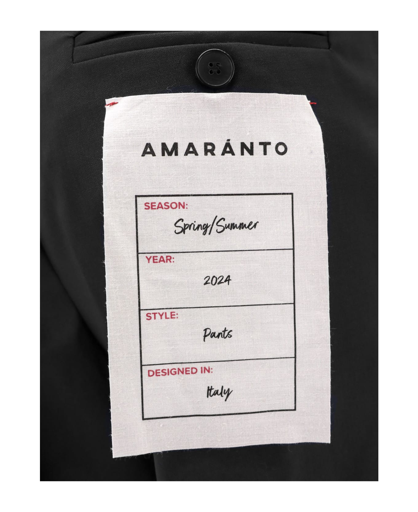 Amaranto Trouser - Black