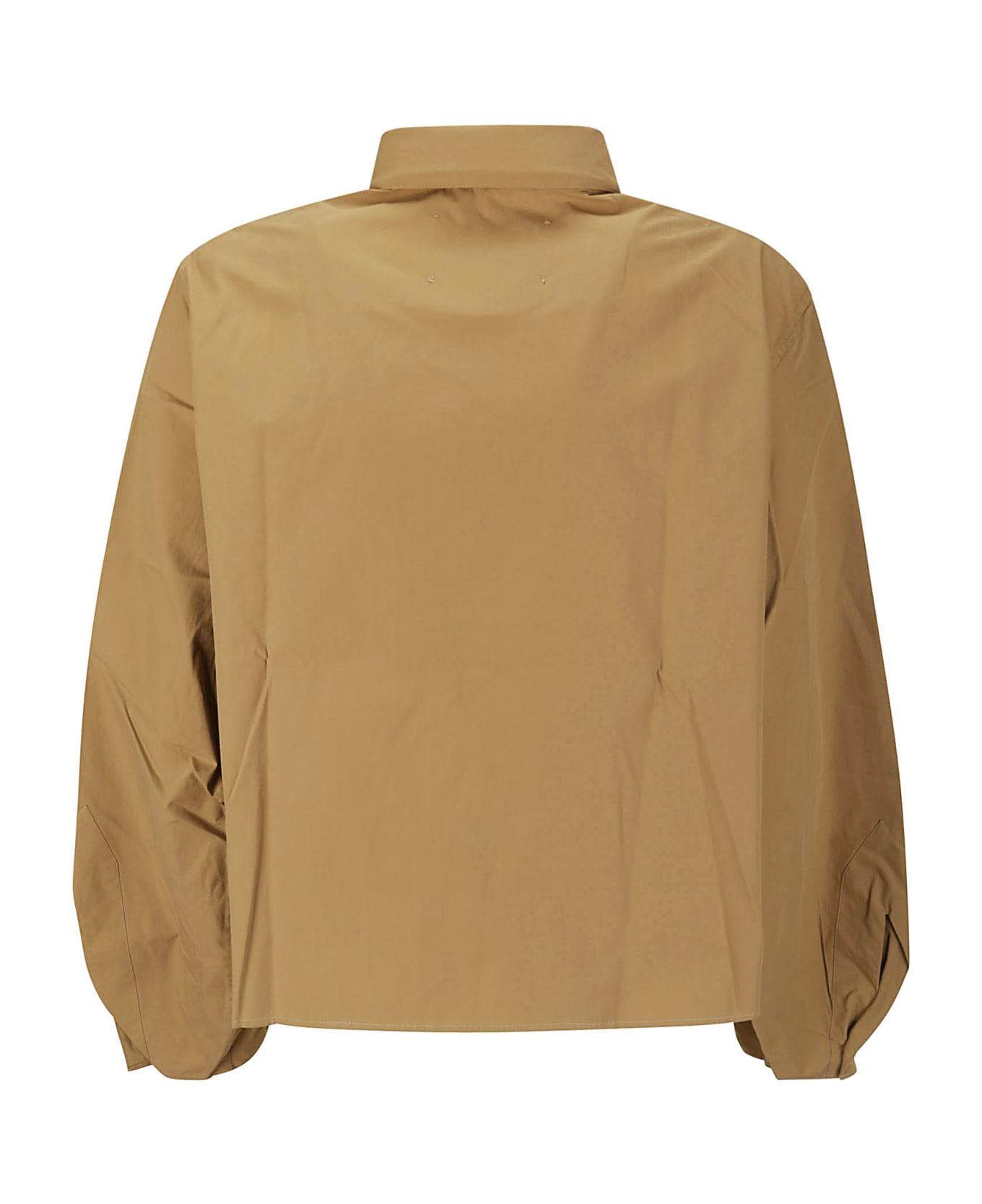Studio Nicholson Shirts - Curved Sleeve Cropped Shirt - SAND