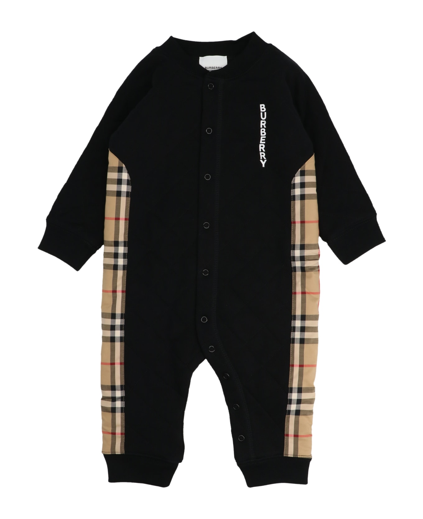Burberry 'fitz Check' Jumpsuit - Black  