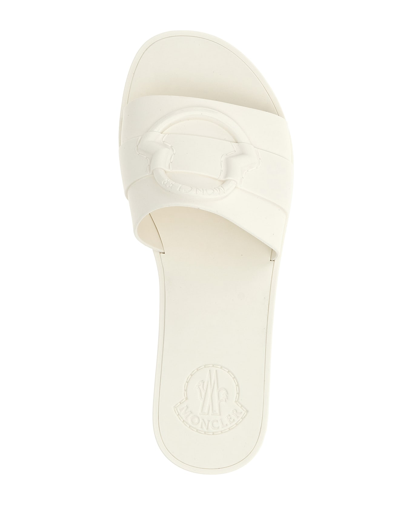 Moncler 'mon' Slides - White