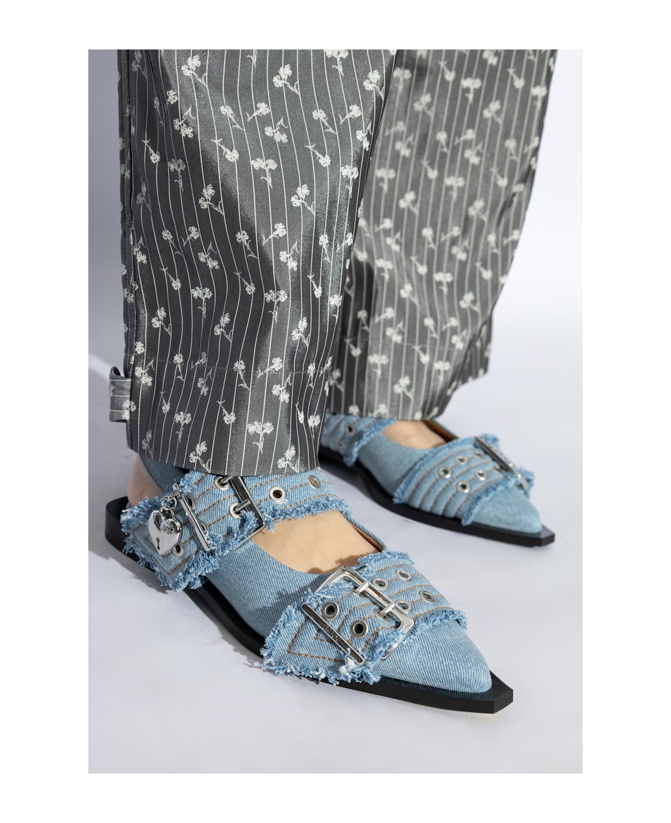 Ganni Shoes With Buckles - blue