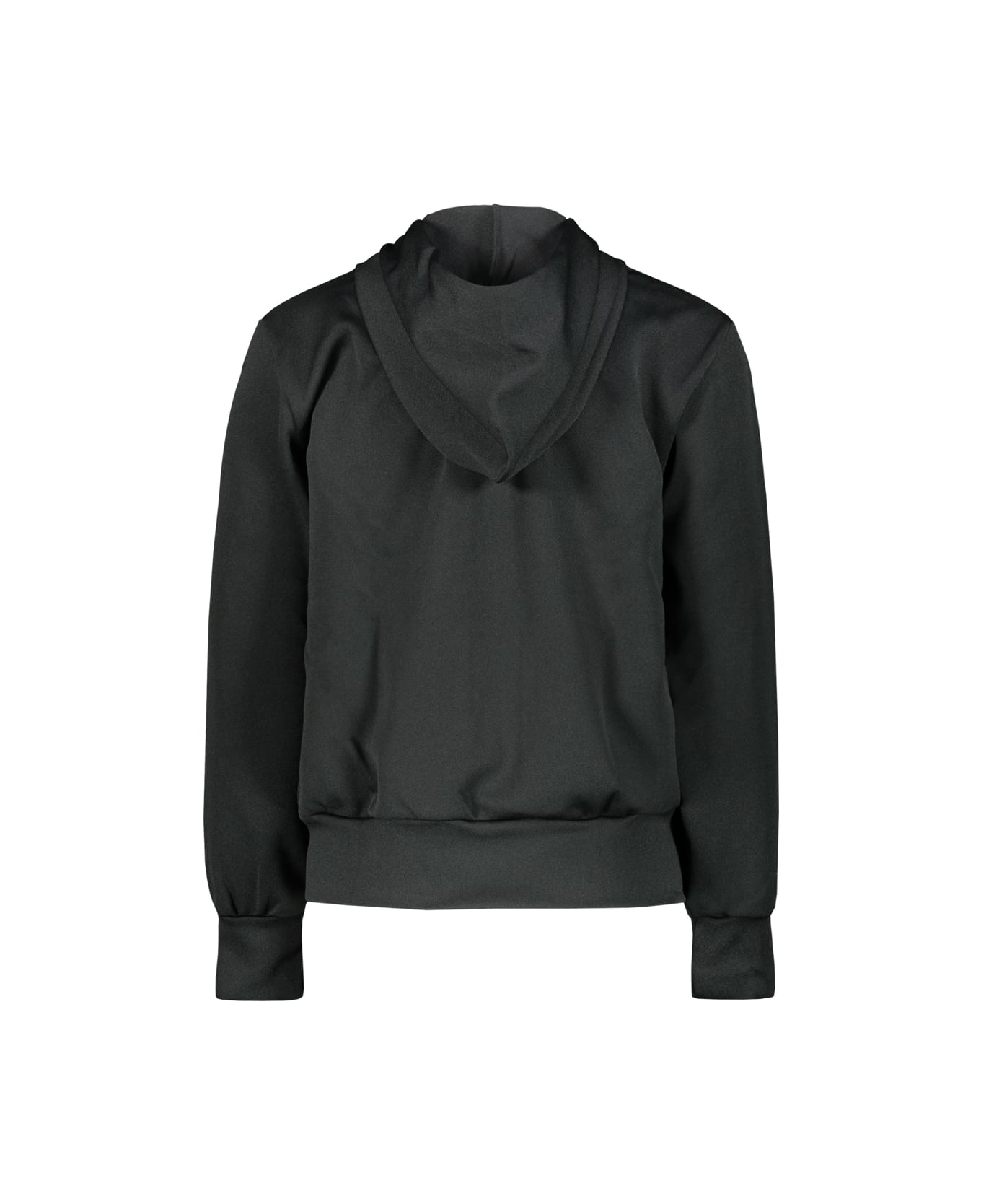 Comme des Garçons Play Black Zipped Hoodie With Red Heart - Blk