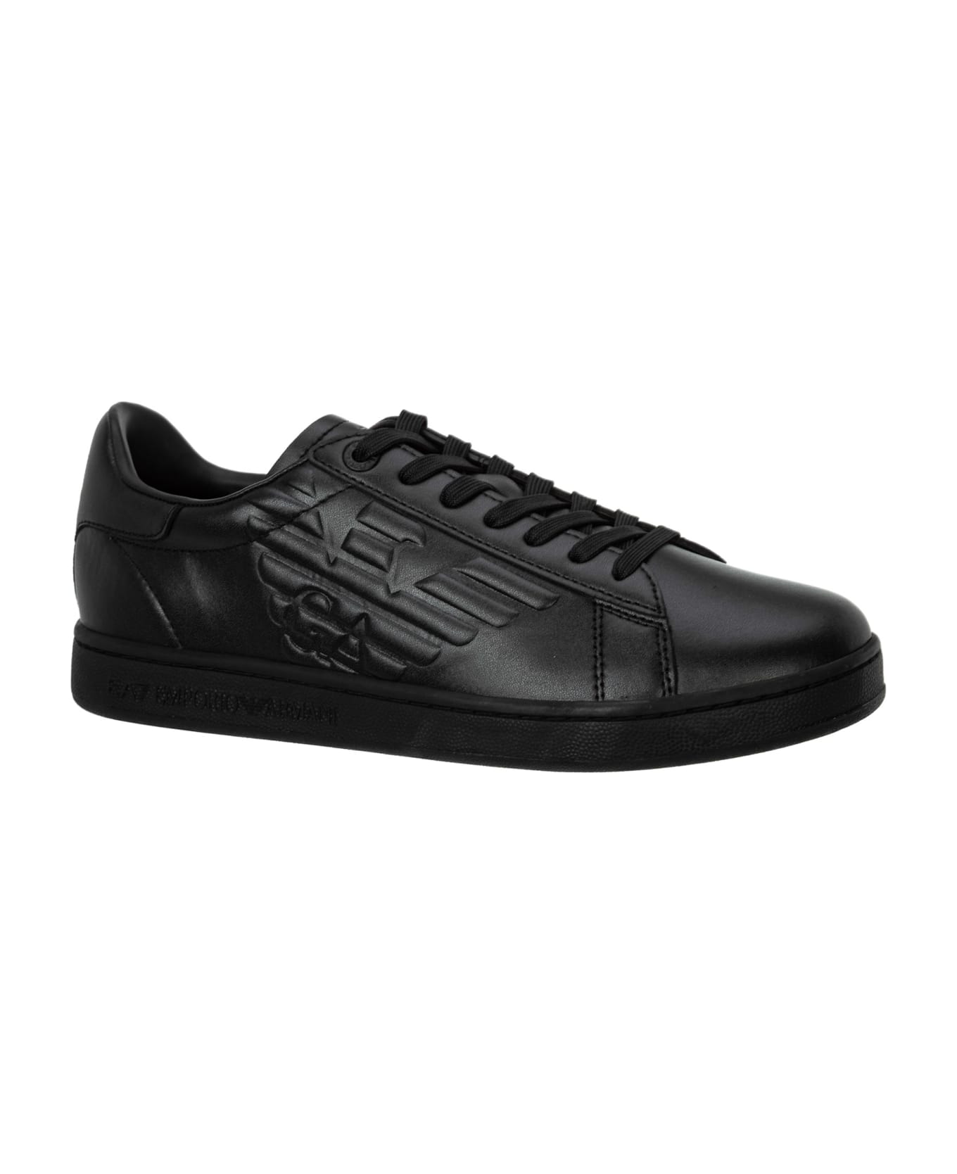 EA7 Classic New Cc Leather Sneakers - Black 1