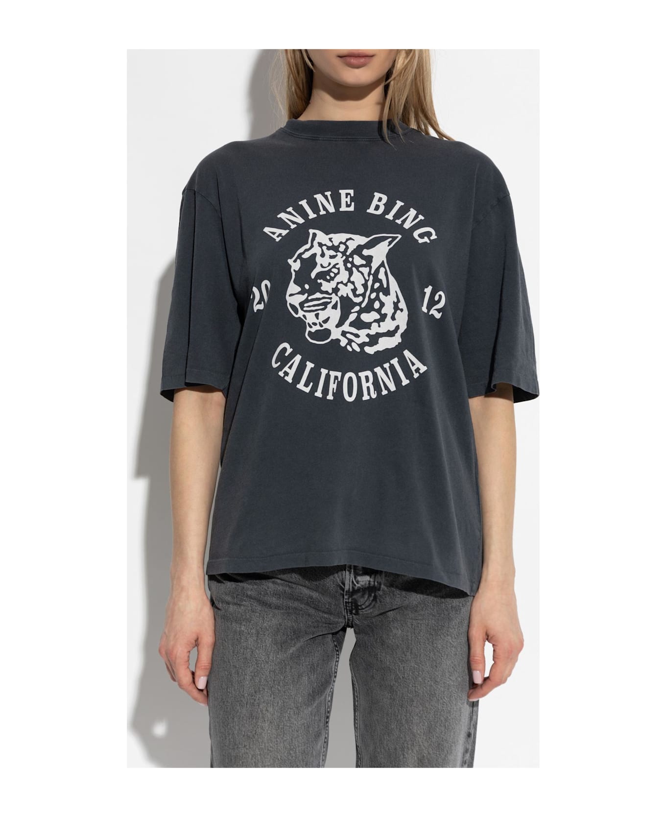 Anine Bing T-shirt With Print - Nero