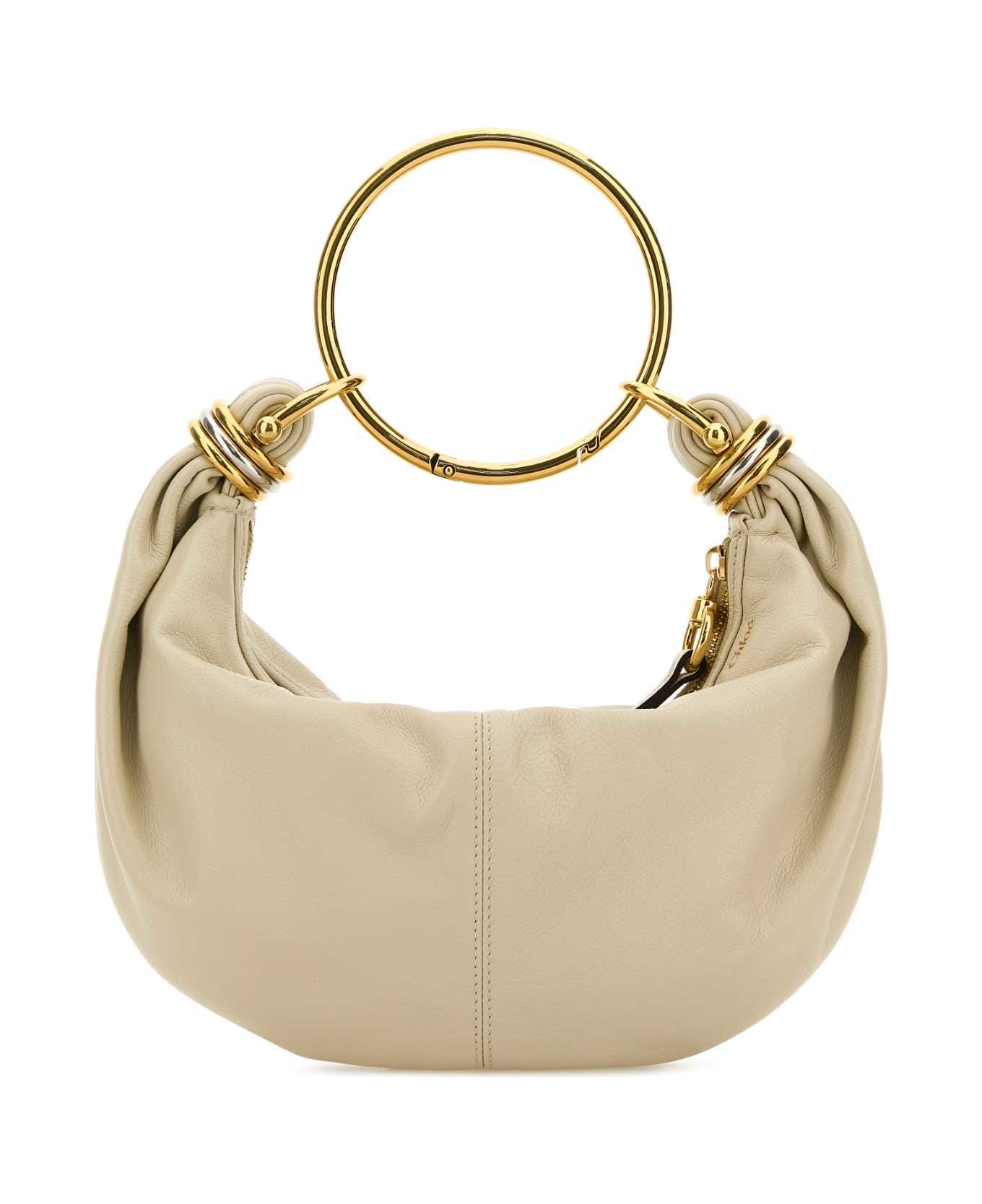 Chloé Ivory Leather Bracelet Handbag - VEGETALBEIGE