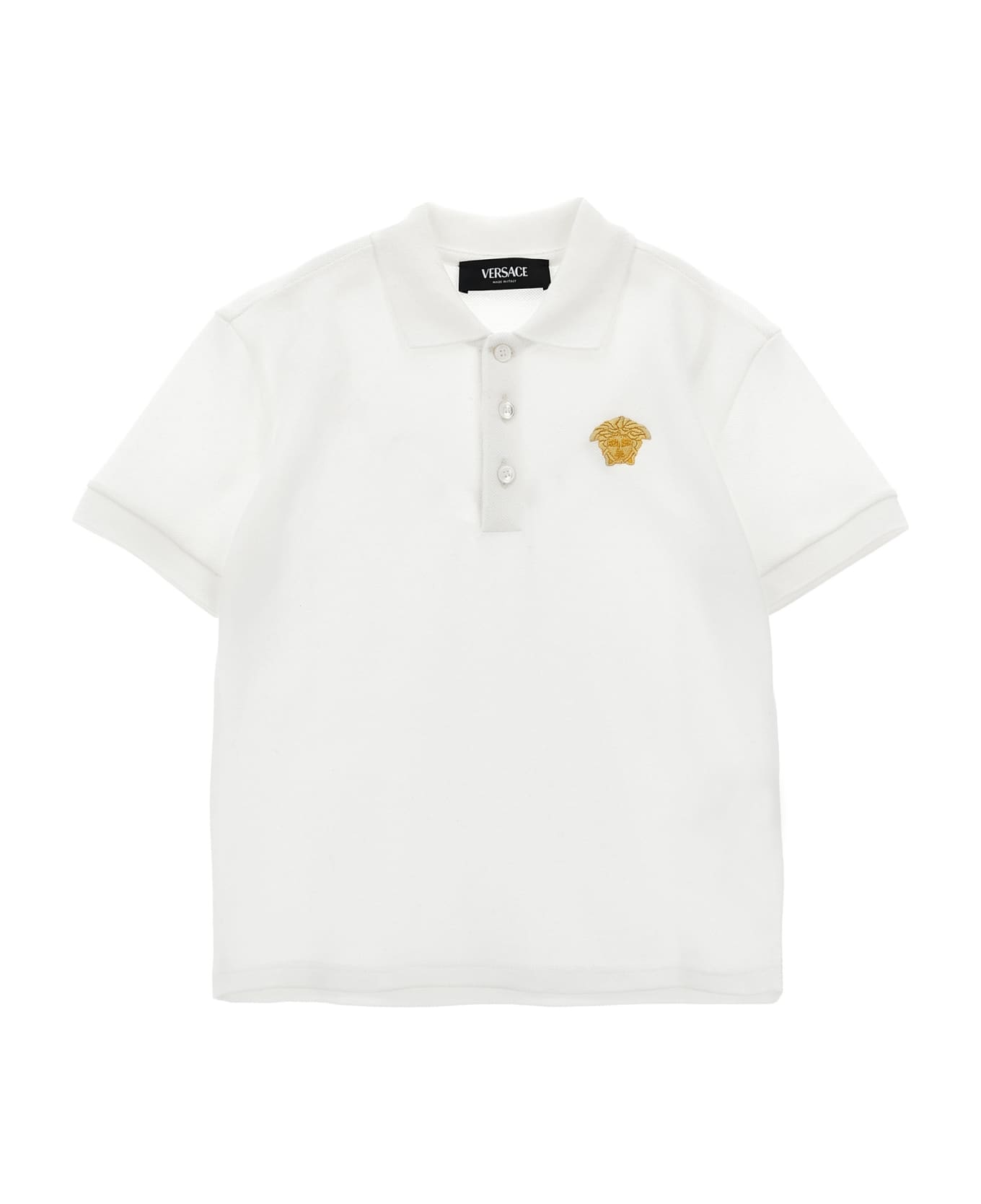 Versace 'medusa' Polo Shirt - White