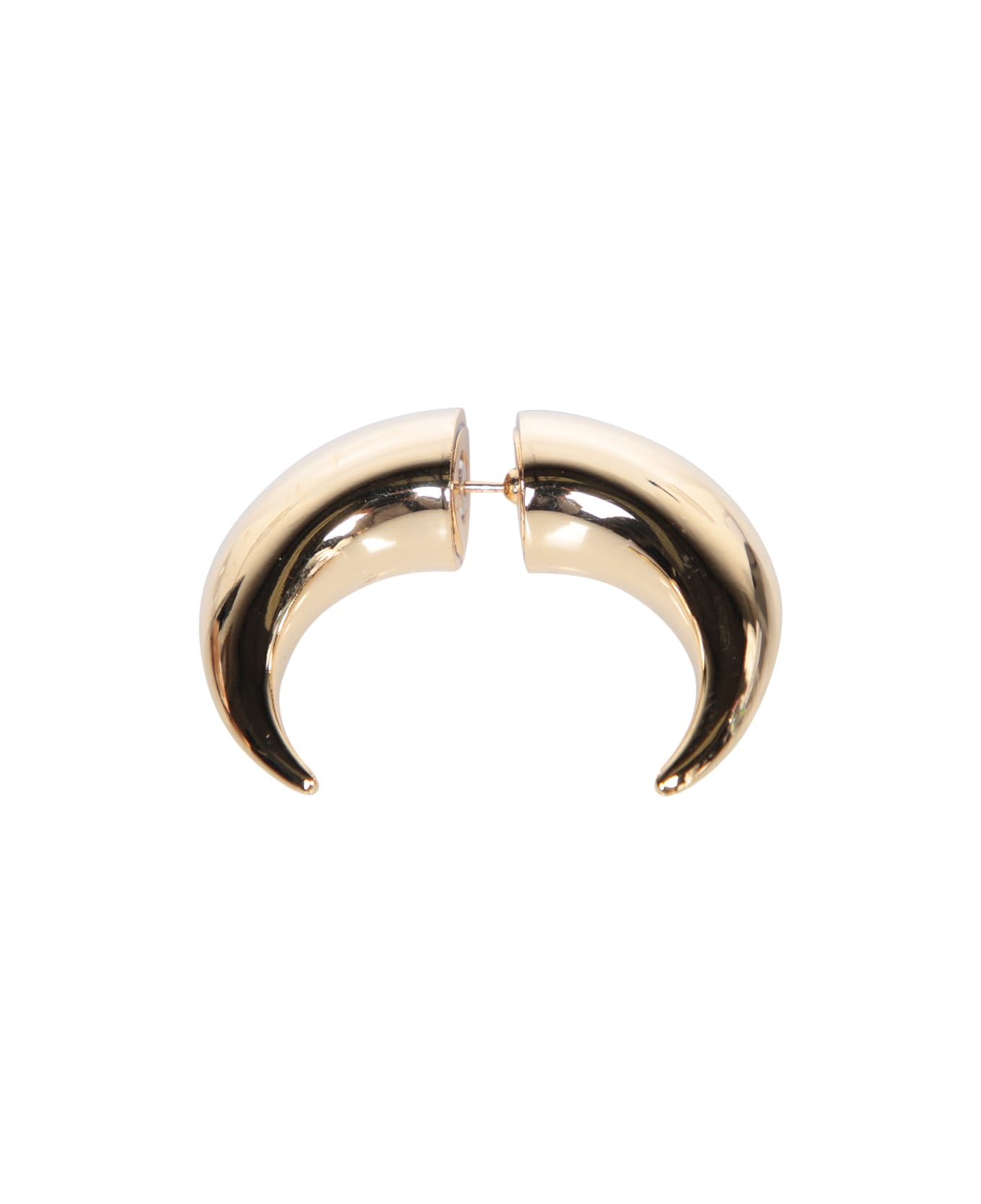 Marine Serre Gold Moon Stud Single Earring - Metallic