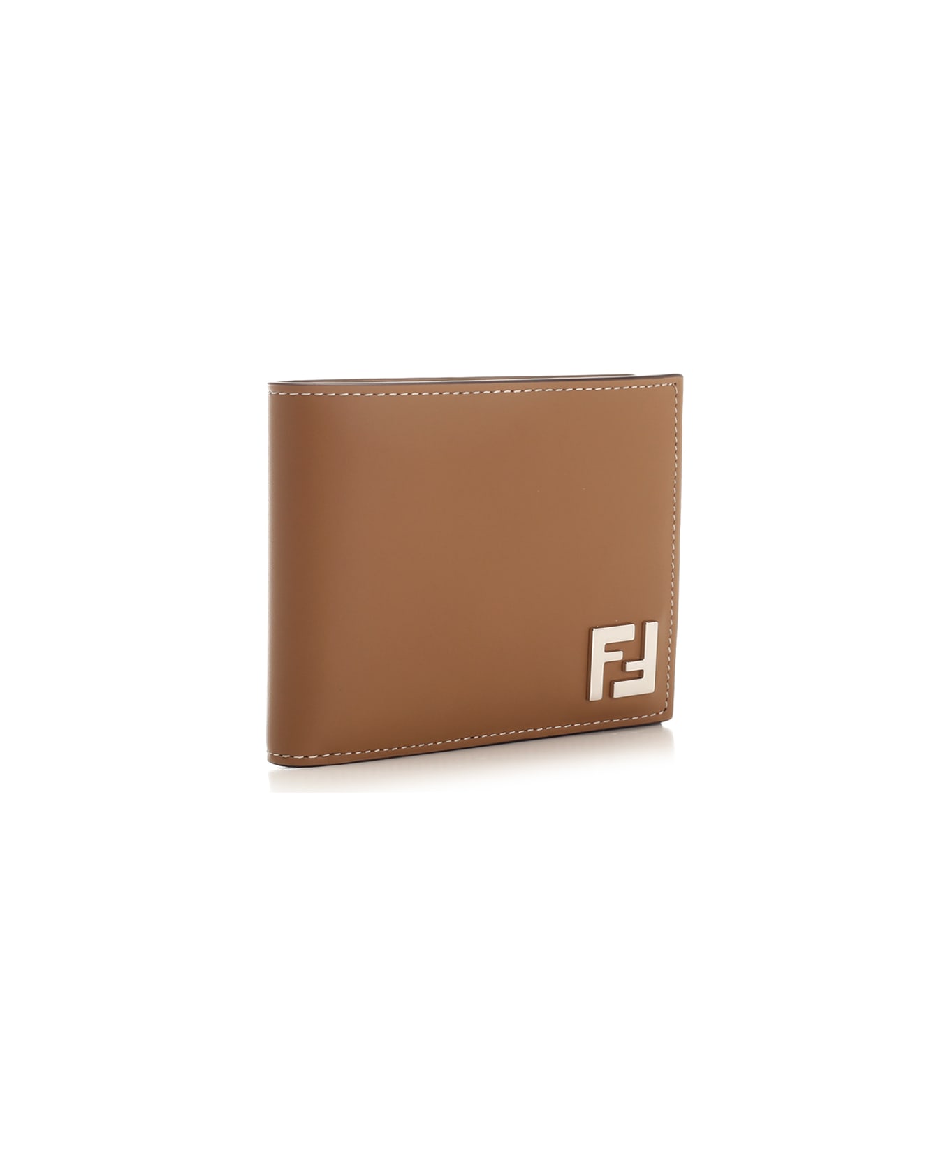Fendi Ff Squared Bi-fold Wallet - Brown 財布