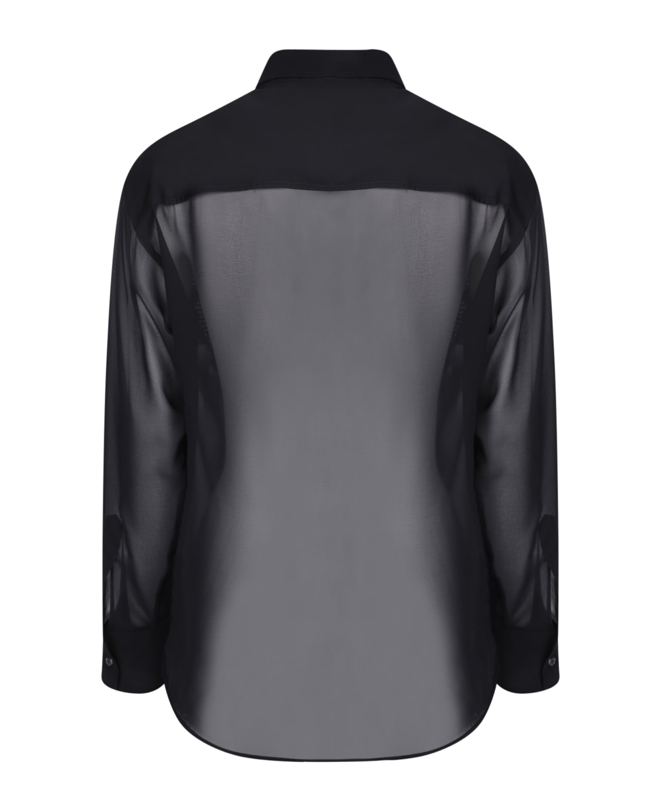 Dsquared2 Fringed Long-sleeved Shirt - Black