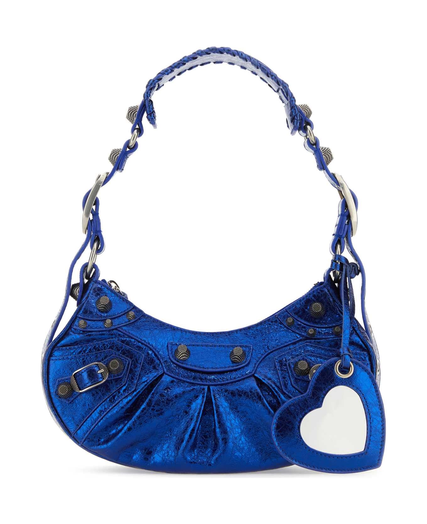 Balenciaga Blue Nappa Leather Le Cagole Xs Shoulder Bag - METCOBALT トートバッグ