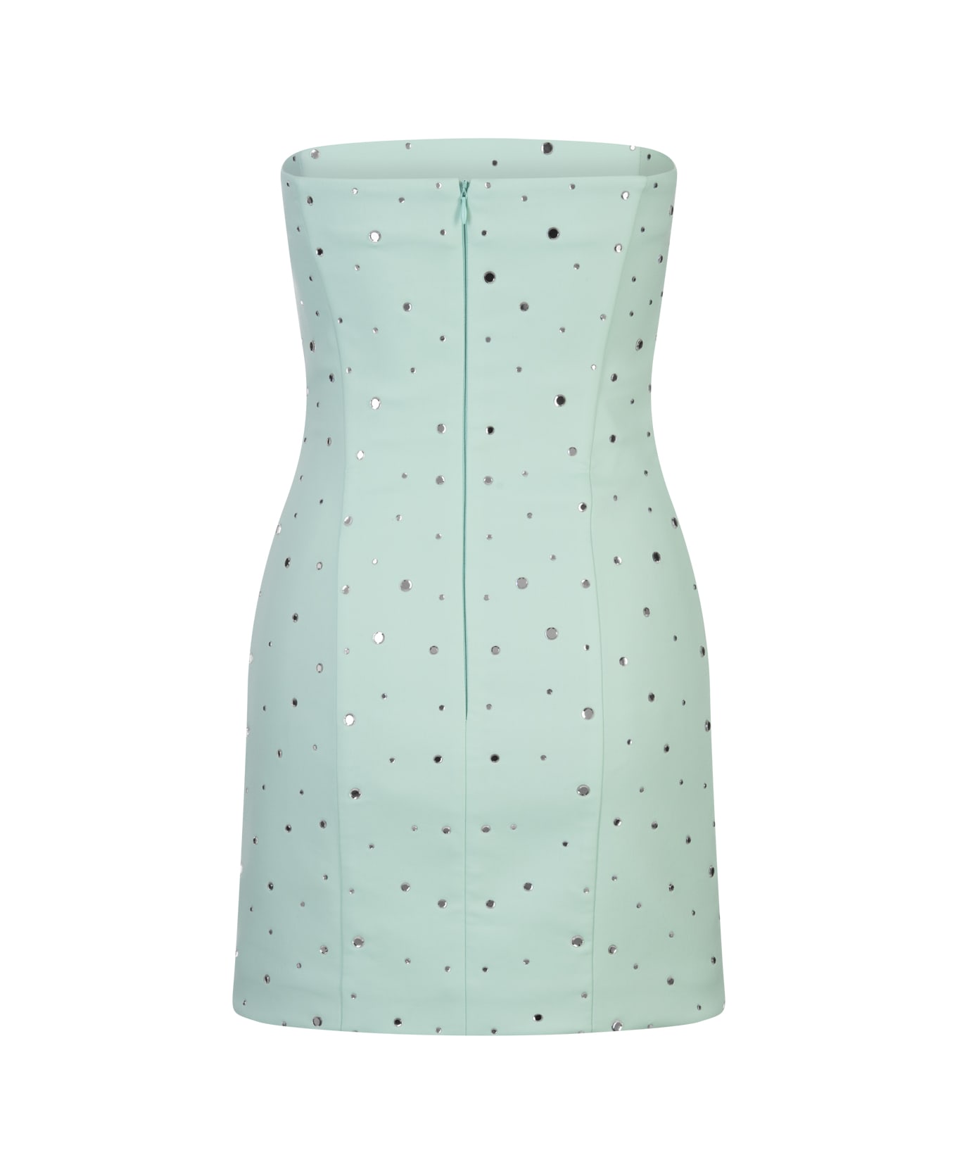 Giuseppe di Morabito Off-shoulder Rhinestone Embellished Short Dress - Aquamarine ワンピース＆ドレス