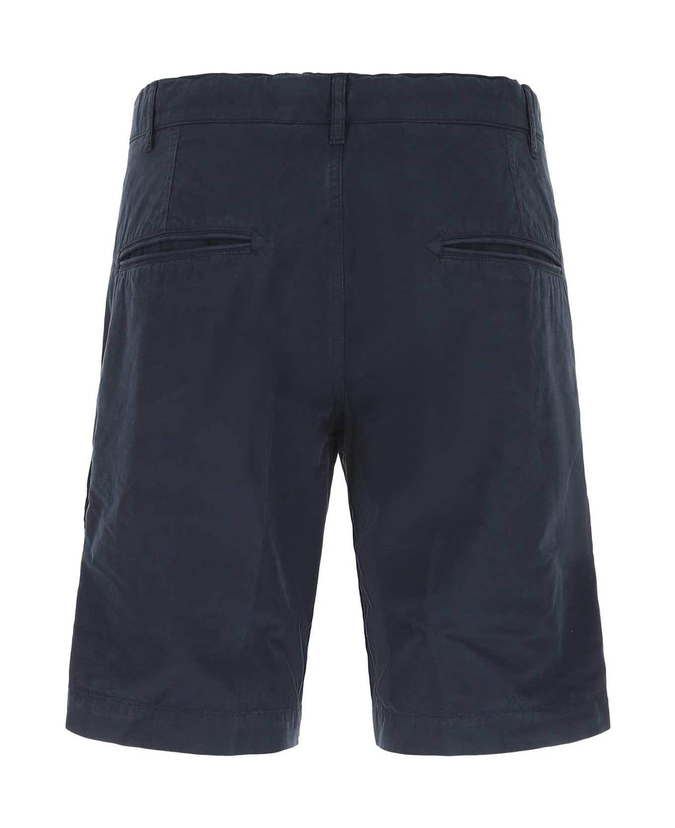 Aspesi Blue Cotton Bermuda Shorts - 85096