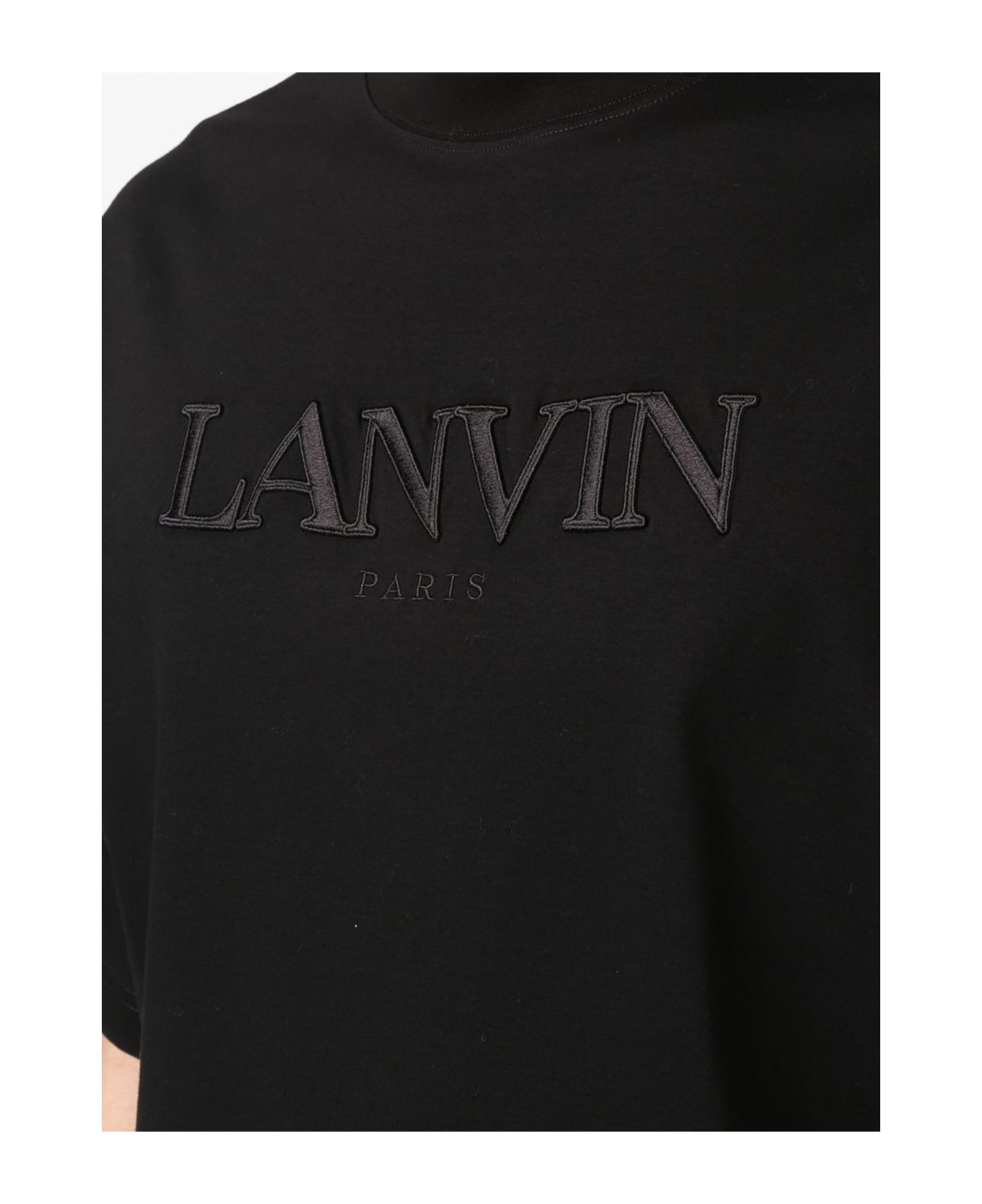 Lanvin T-shirts And Polos Black - Black シャツ