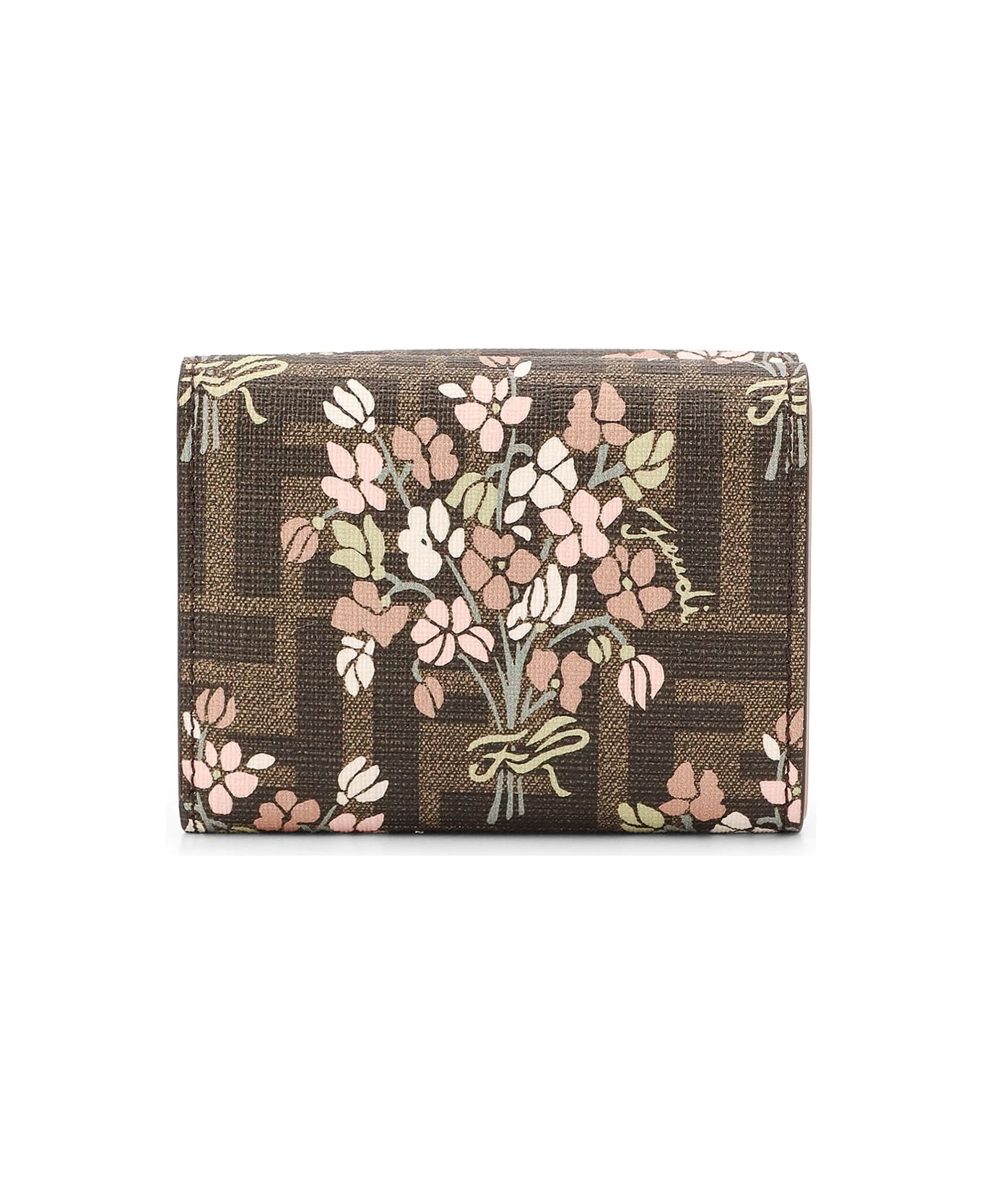 Fendi Mini Trifold Wallet - Brown