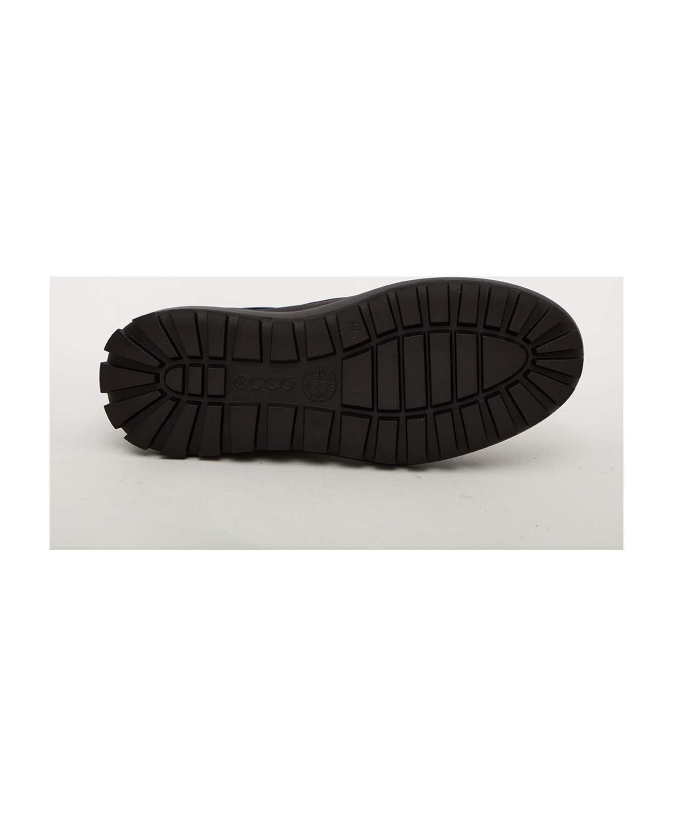 Stone Island Black Leather Boots - Black