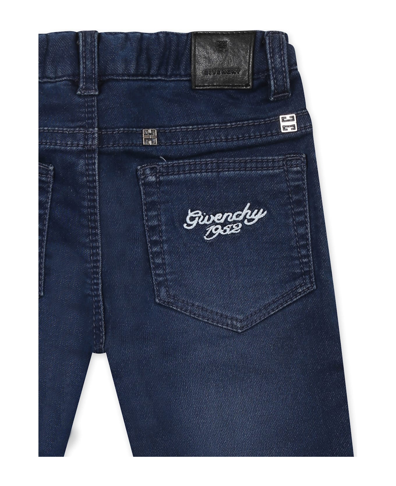 Givenchy Denim Jeans For Baby Boy With Logo - Denim