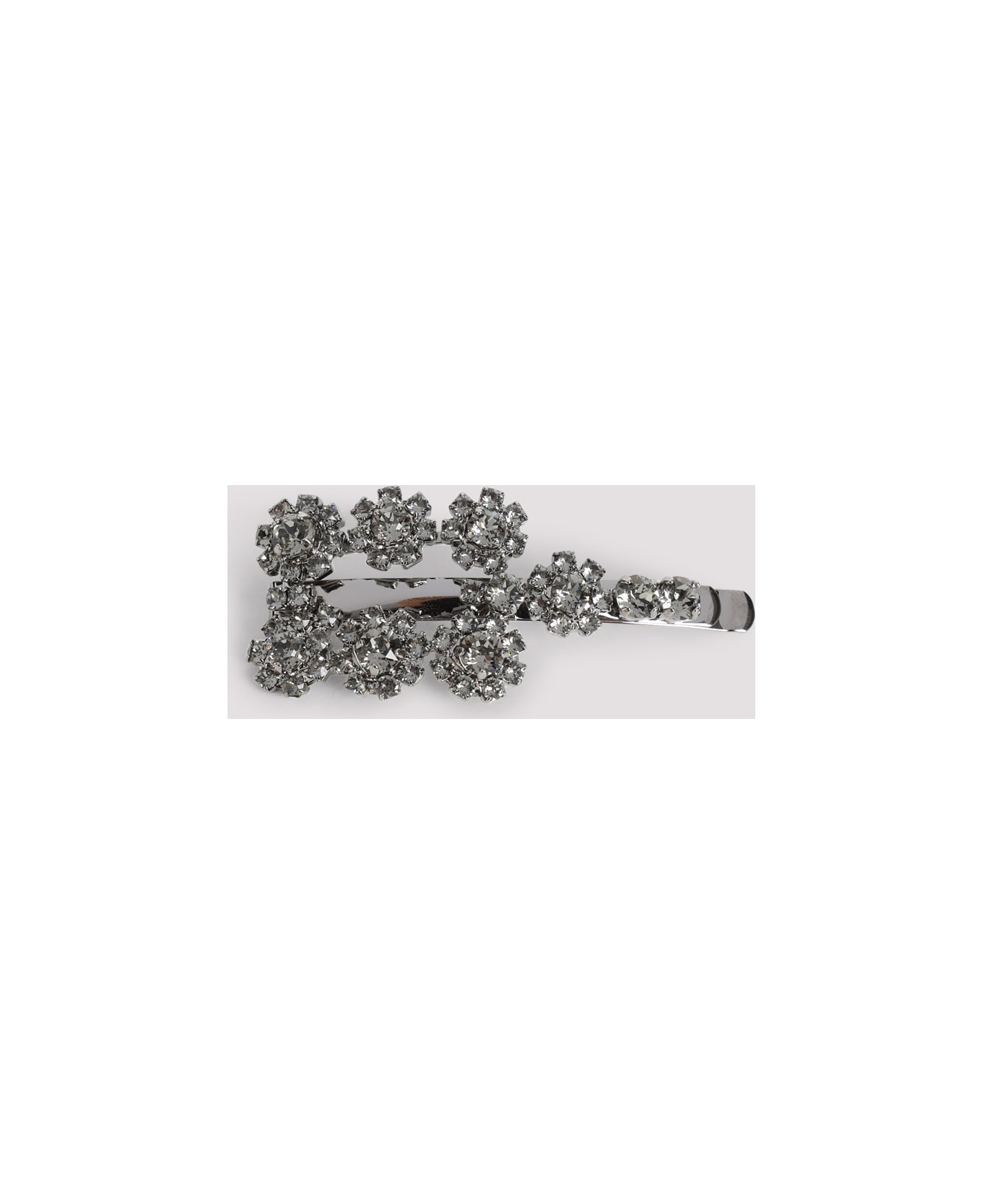 Roger Vivier Flower Strass Hair Clip - Crystal