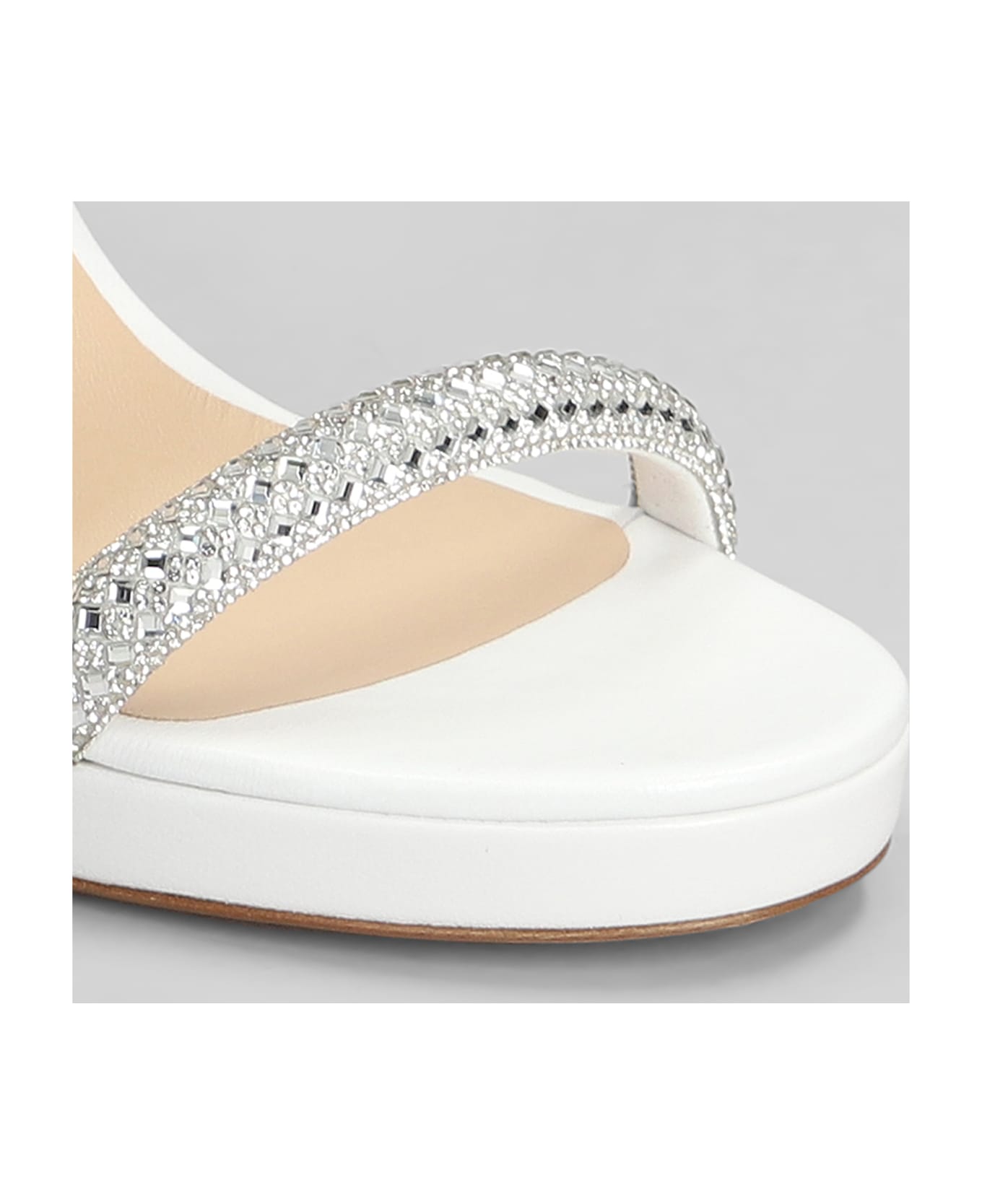 Casadei Sandals In White Leather - white