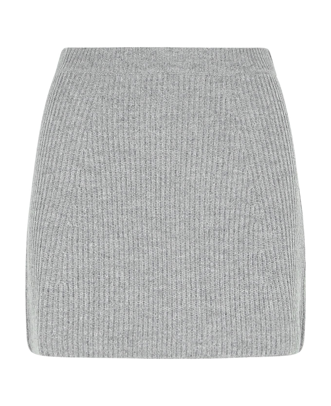 SportMax 'teiera' Skirt In Grey Cashmere Blend - Grey