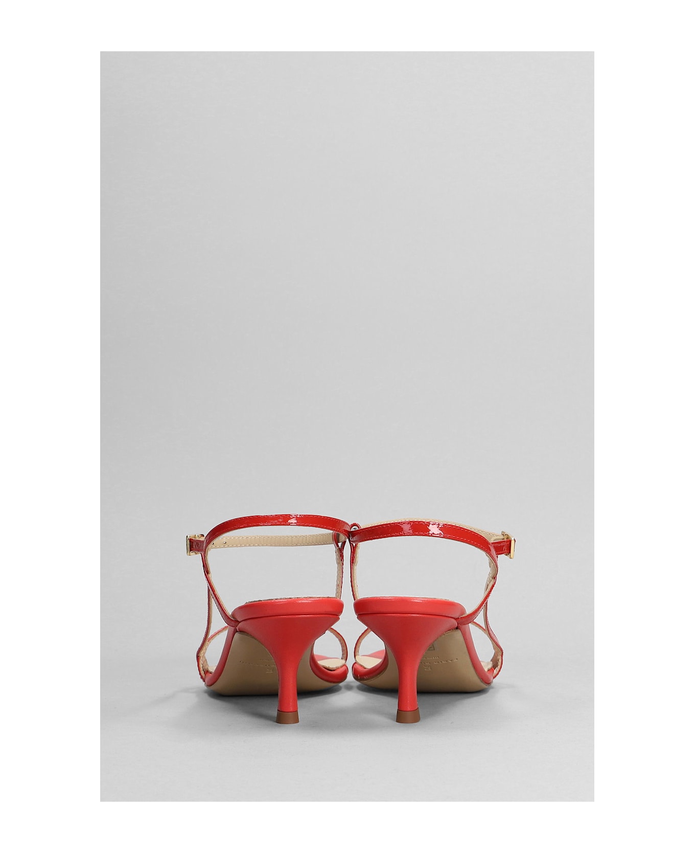 Fabio Rusconi Sandals In Red Patent Leather - red