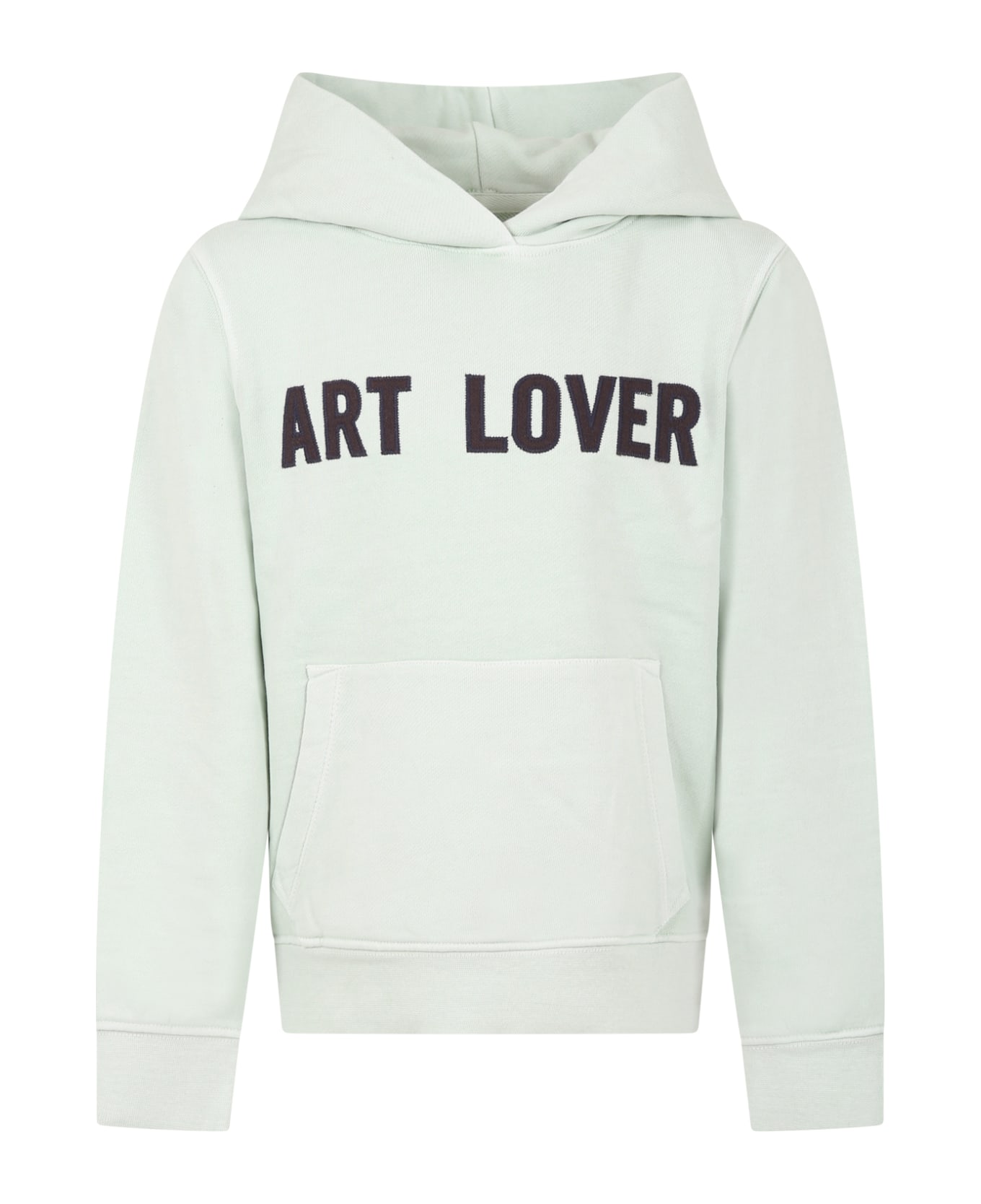 Zadig & Voltaire Green Sweatshirt For Kids With "art Lover" Writing - Green
