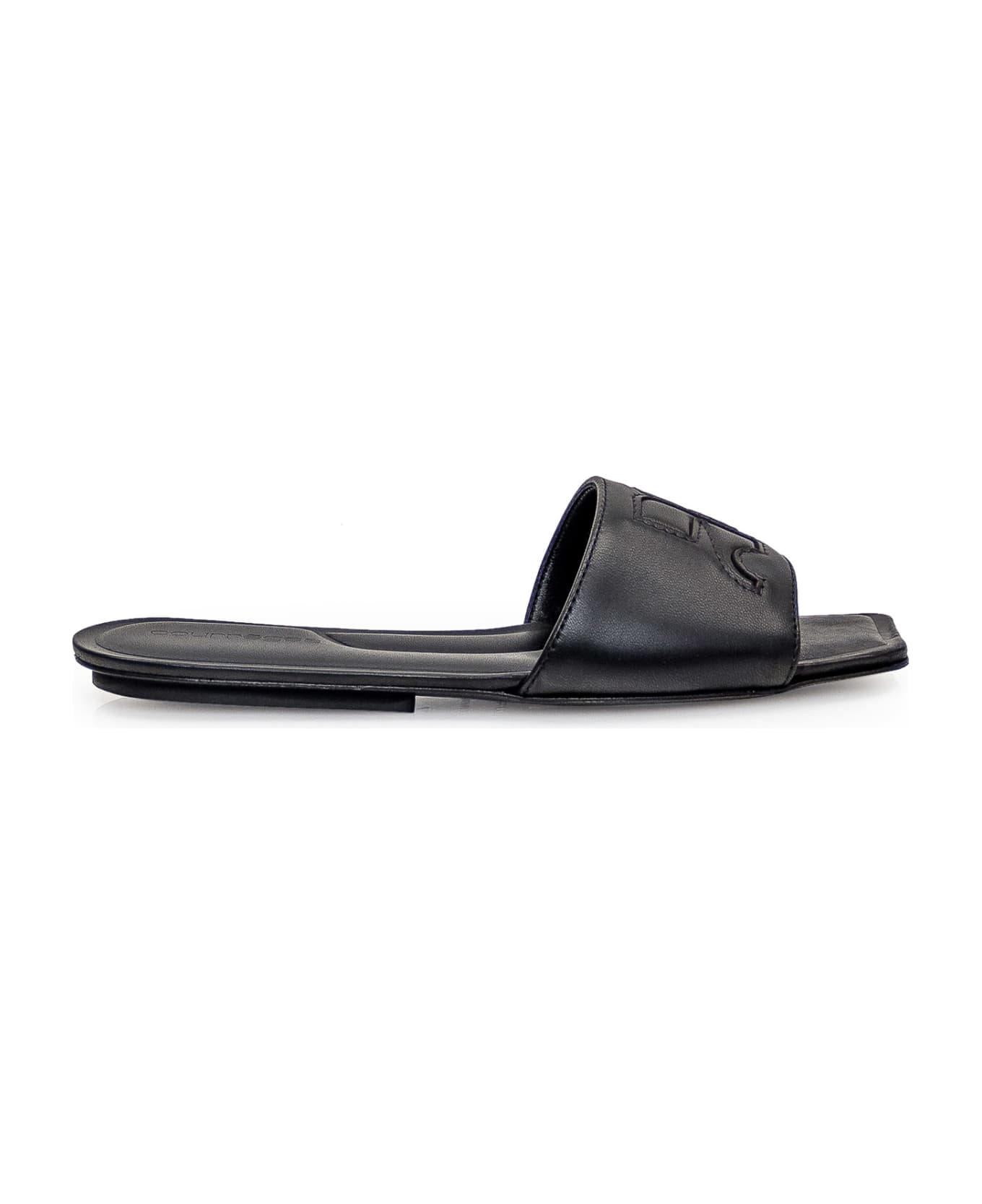 Courrèges Leather Sandal - BLACK