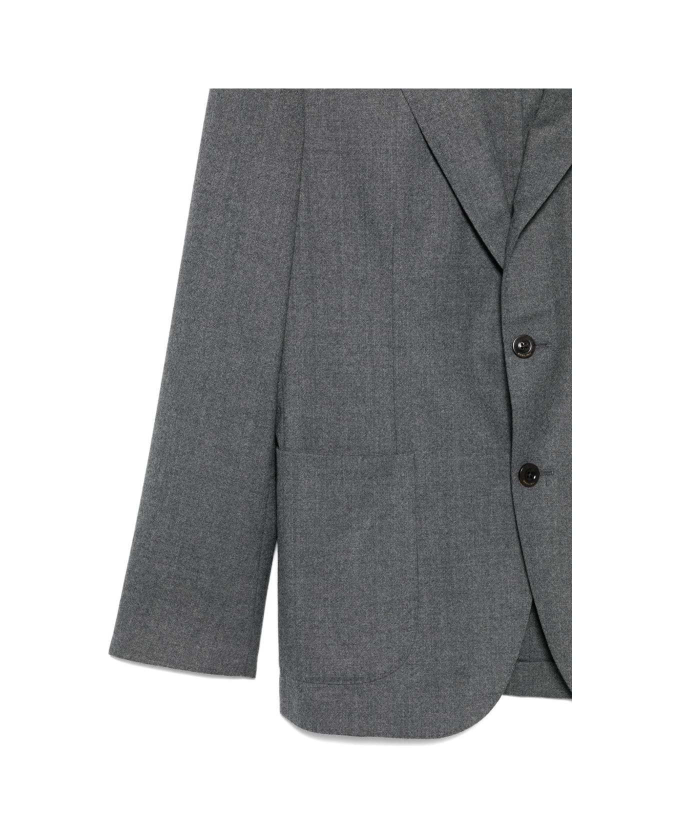 Boglioli Gray Jacket With Buttons - Grey