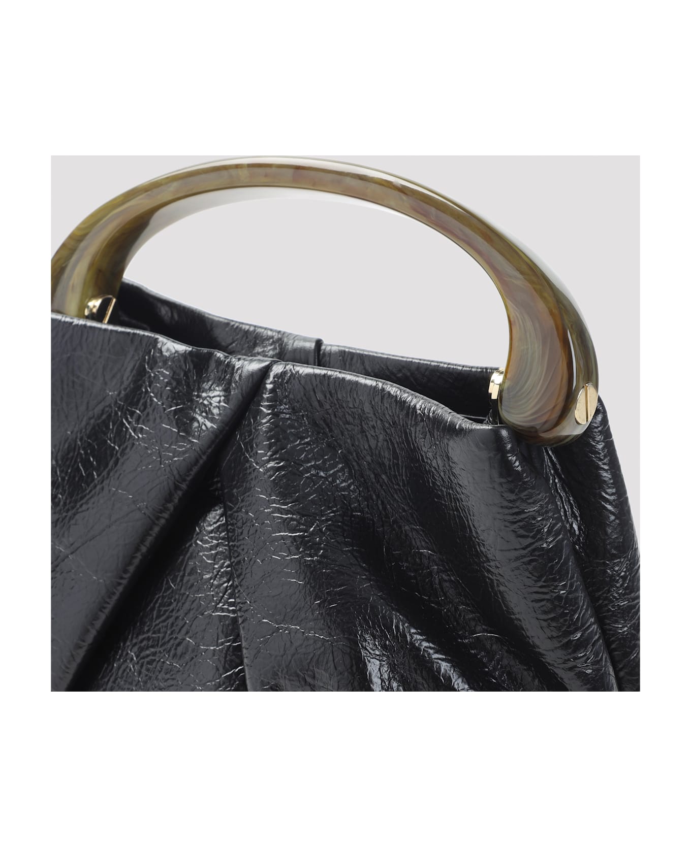 Dries Van Noten Medium Shoulder Bag With Flap - Black
