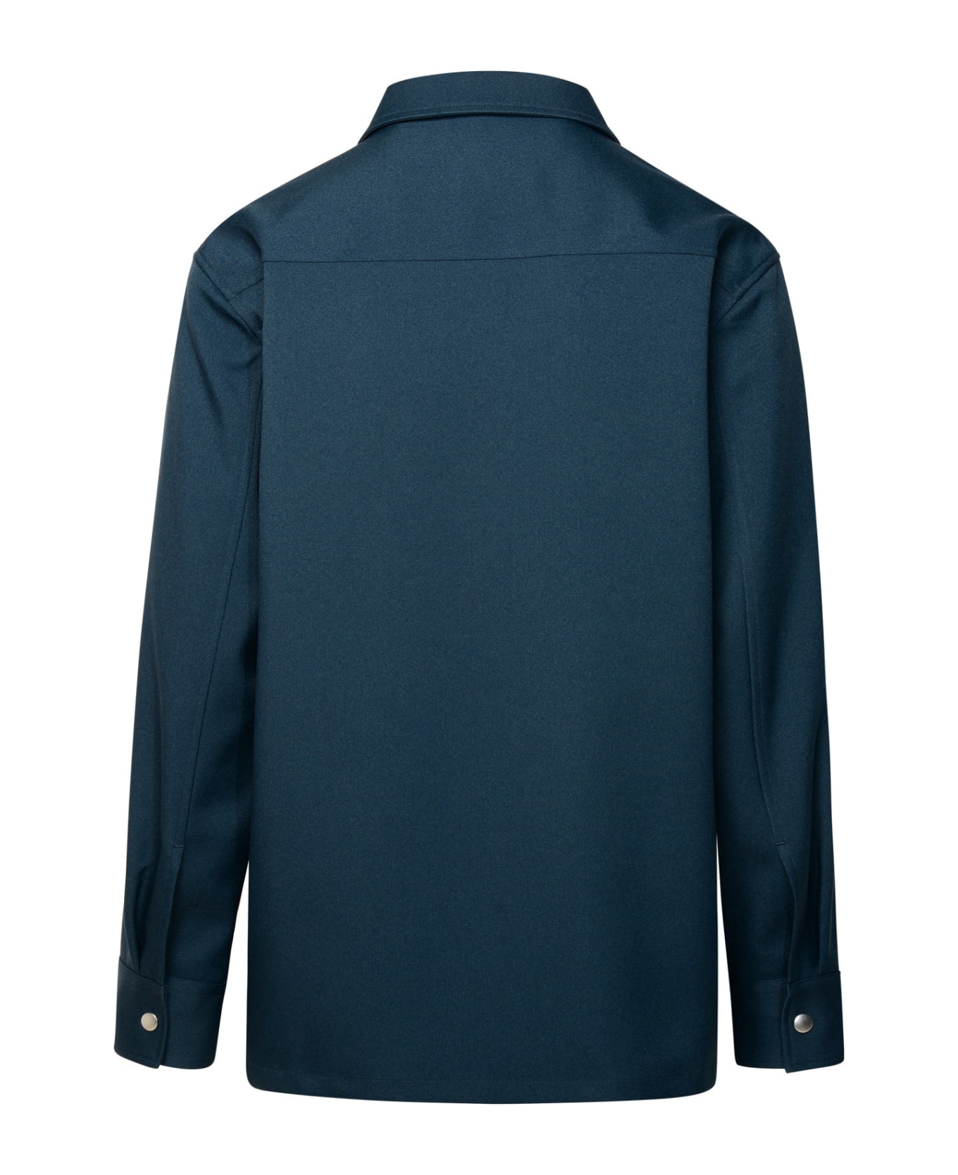 Jil Sander Blue Polyester Shirt - Navy