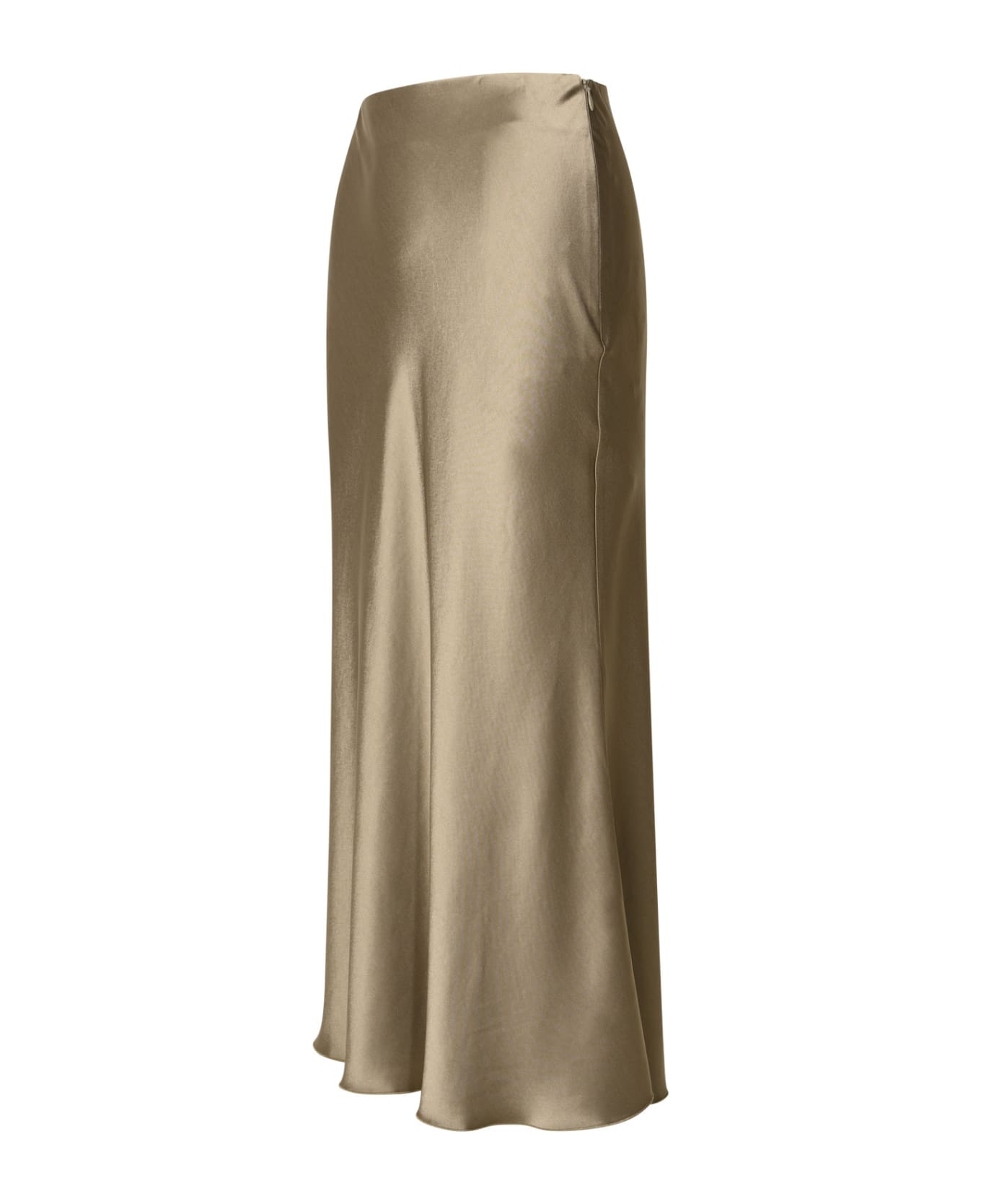 Nanushka 'razi' Skirt In Brown Acetate Blend - Beige