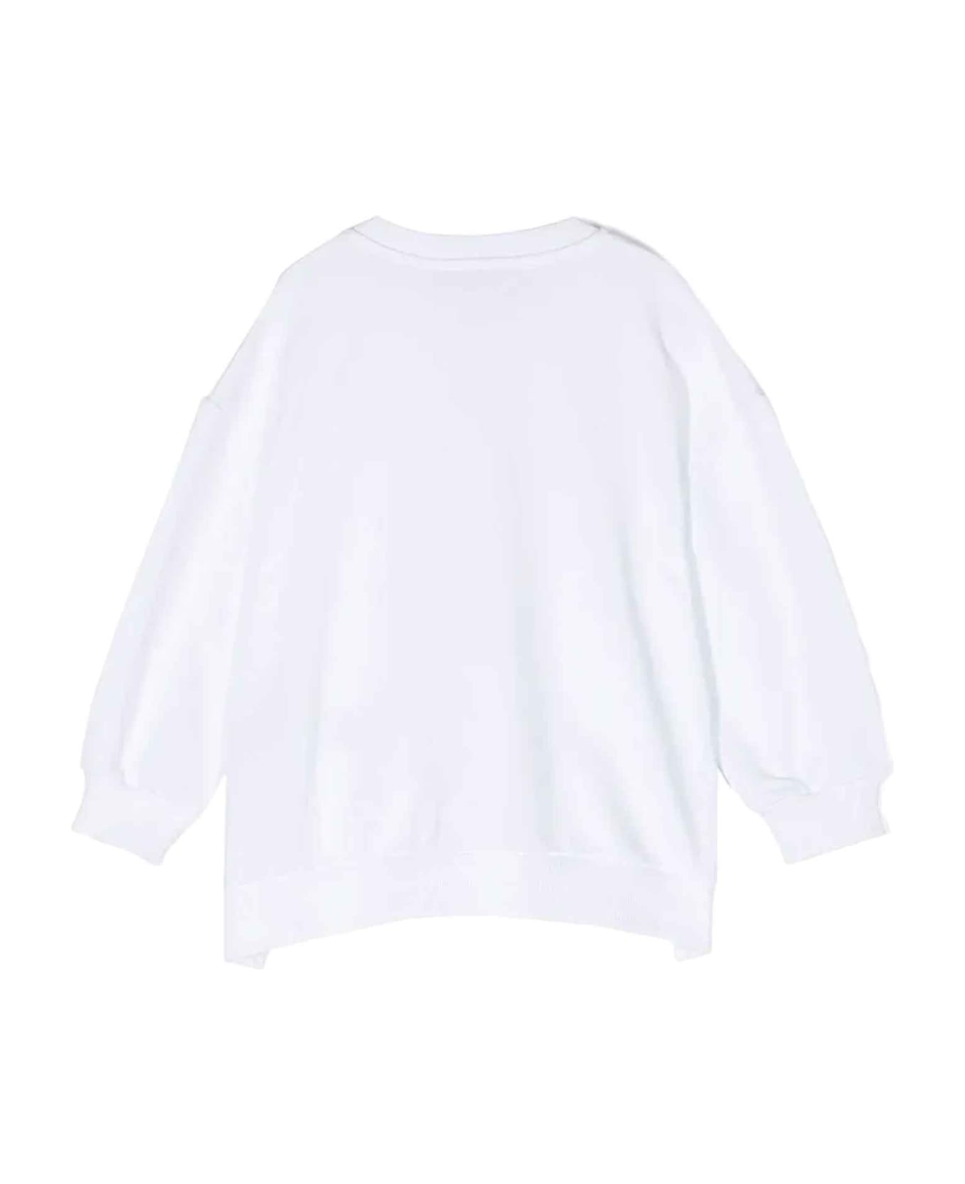 Balmain White Sweatshirt Girl - Bianco