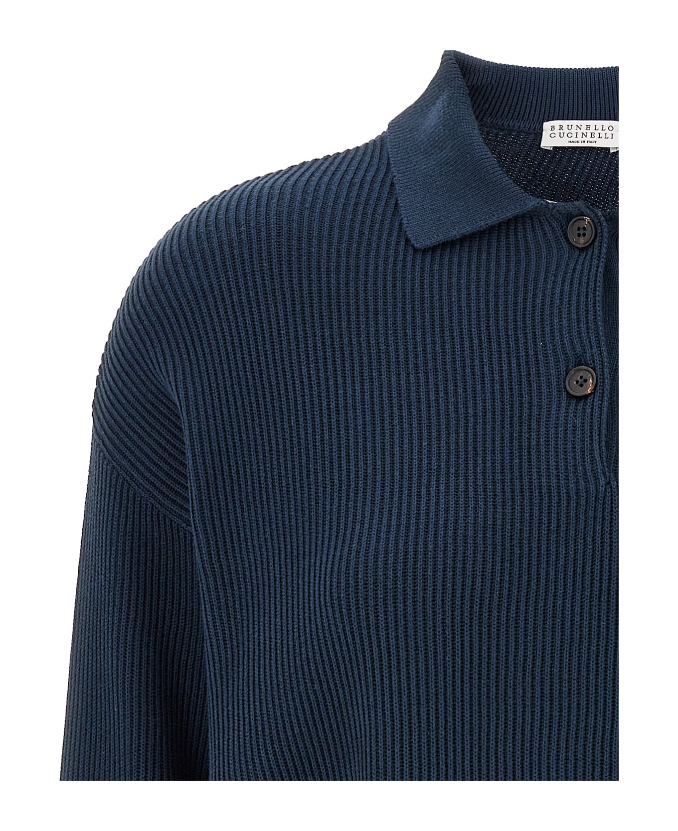 Brunello Cucinelli Ribbed Sweater - Blue