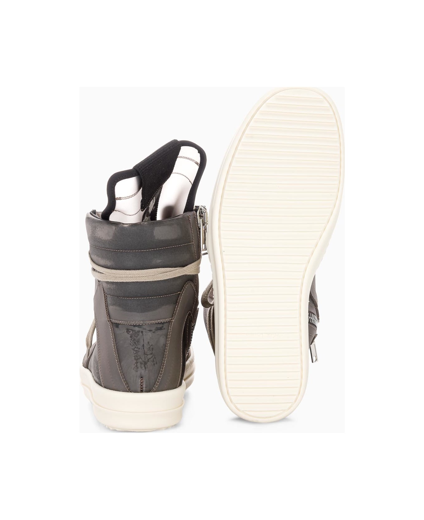 Rick Owens Phlegethon Geobasket In Recycled Vinyl - BLACK TRASPARENT