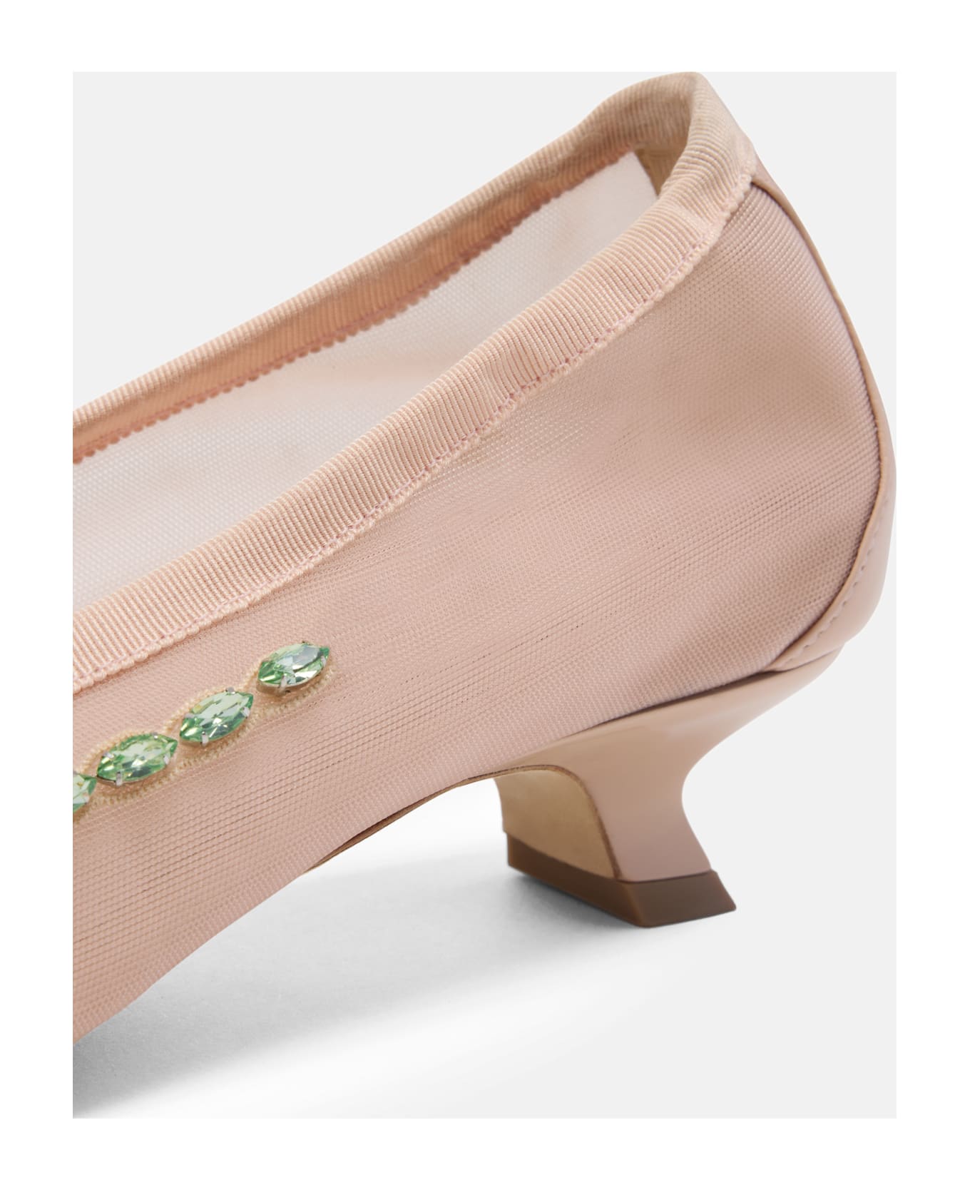 Simone Rocha Mesh Ballerina Heel - Beige